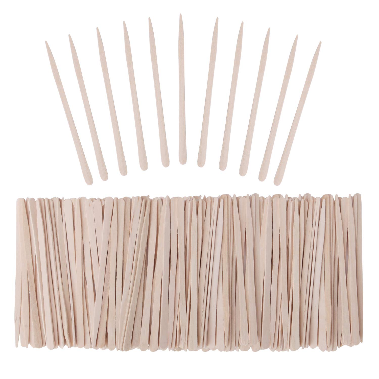 Senkary 600 Pieces Small Waxing Sticks Wooden Wax Sticks Wax Applicator  Sticks Wood Wax Spatulas for