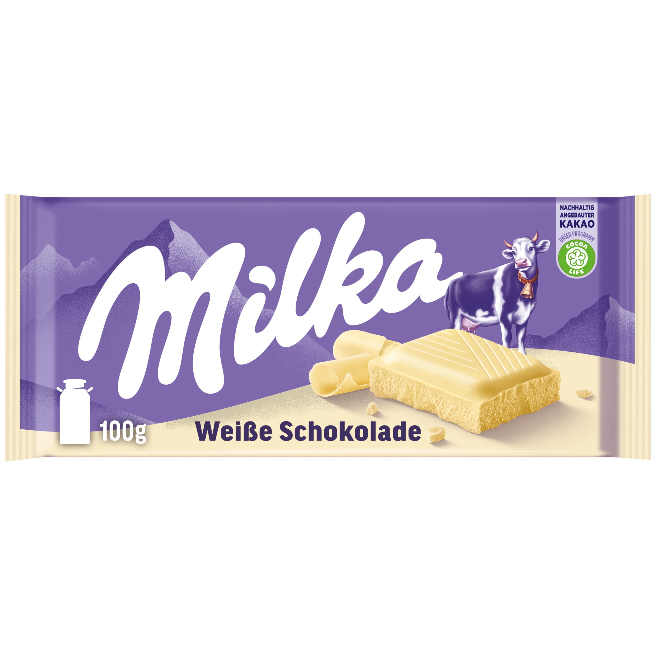 Buy Milka White Chocolate 100g 100 Alpine Milk Chocolate Bar 