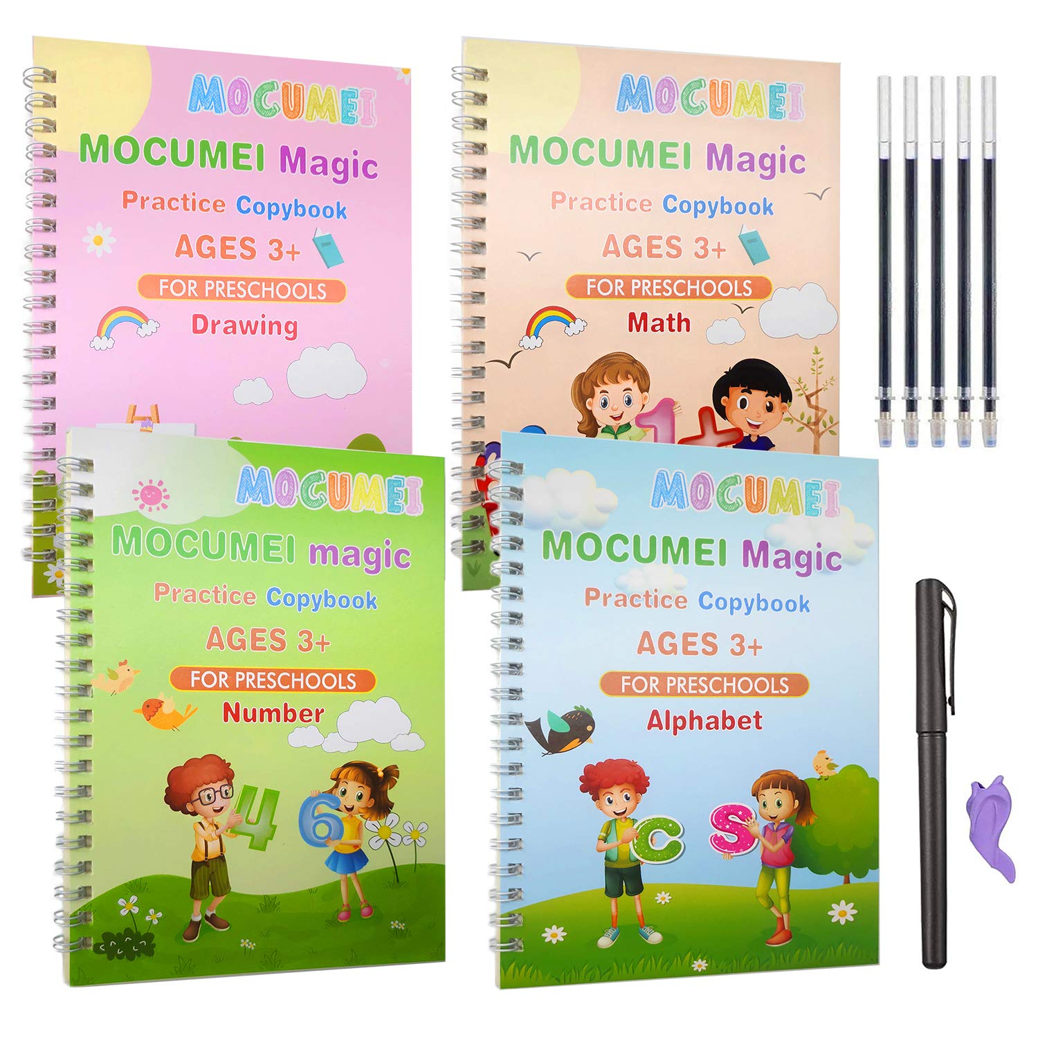 grooved writing books for kids 3-5