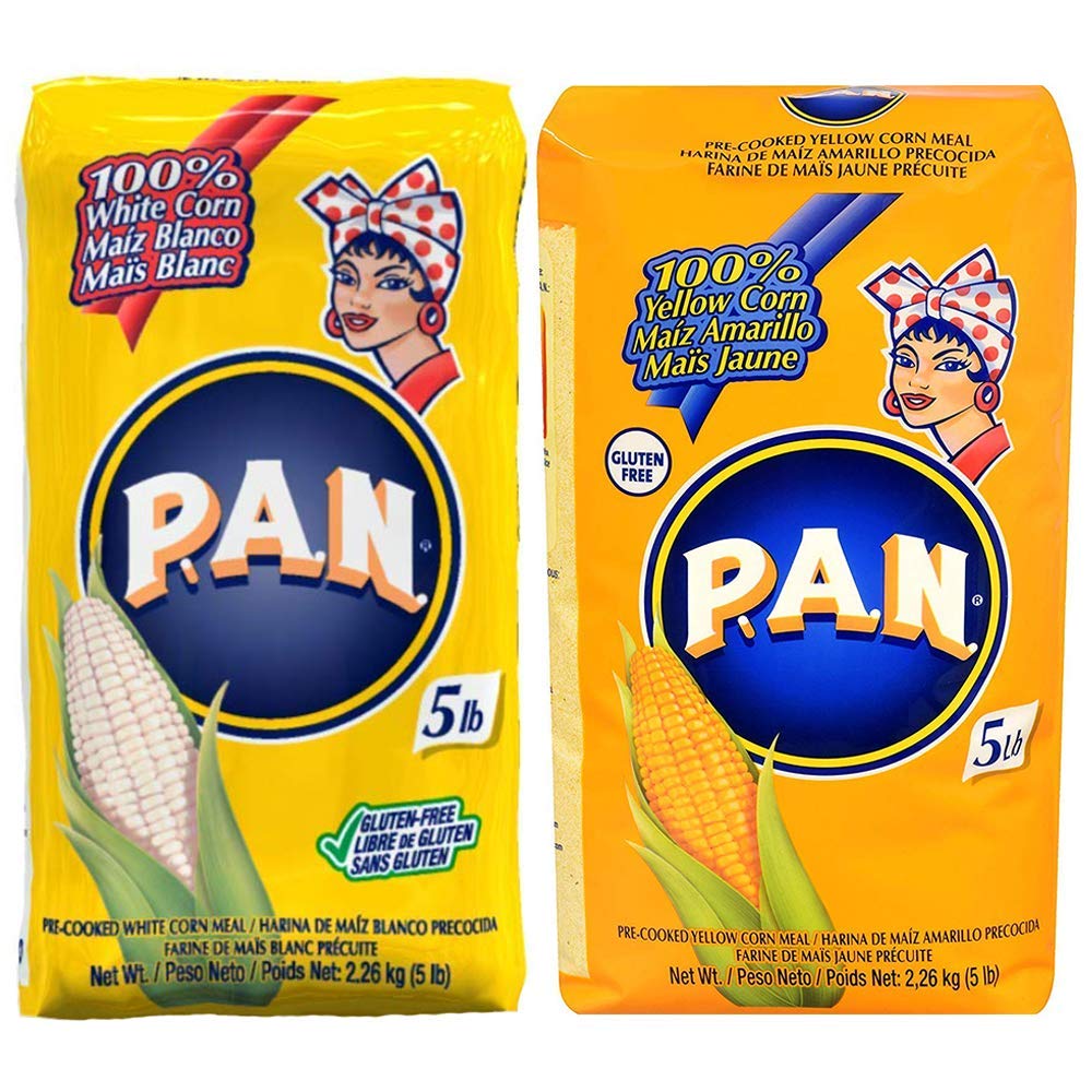 P.A.N. White and Yellow Corn Meal Bundle Pre-cooked Gluten Free