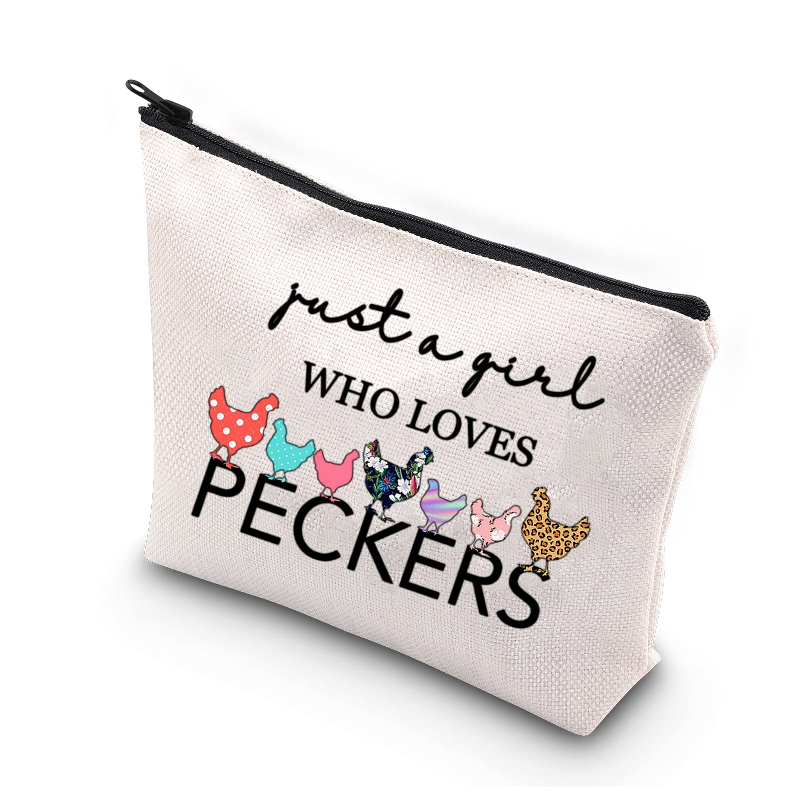 Mxrymvu Funny Chicken Farmer Flock Whisperer Chicken Themed Gifts Chicken Lover Gifts for Women Makeup Bag Chicken Mom Gifts Chicken Owners Gifts Chicken