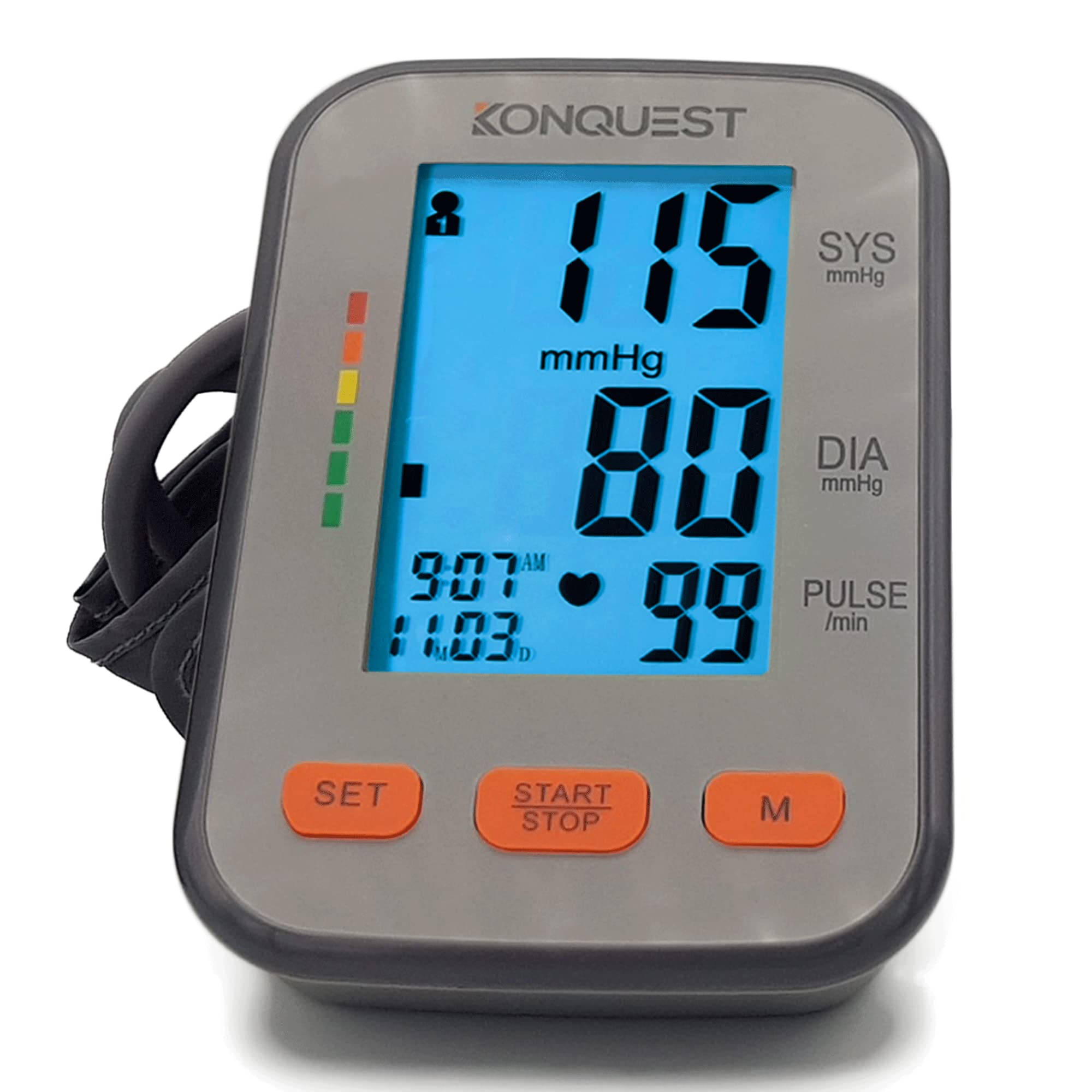 Konquest KBP-2704A Automatic Upper Arm Blood Pressure Monitor - Adjustable  Cuff