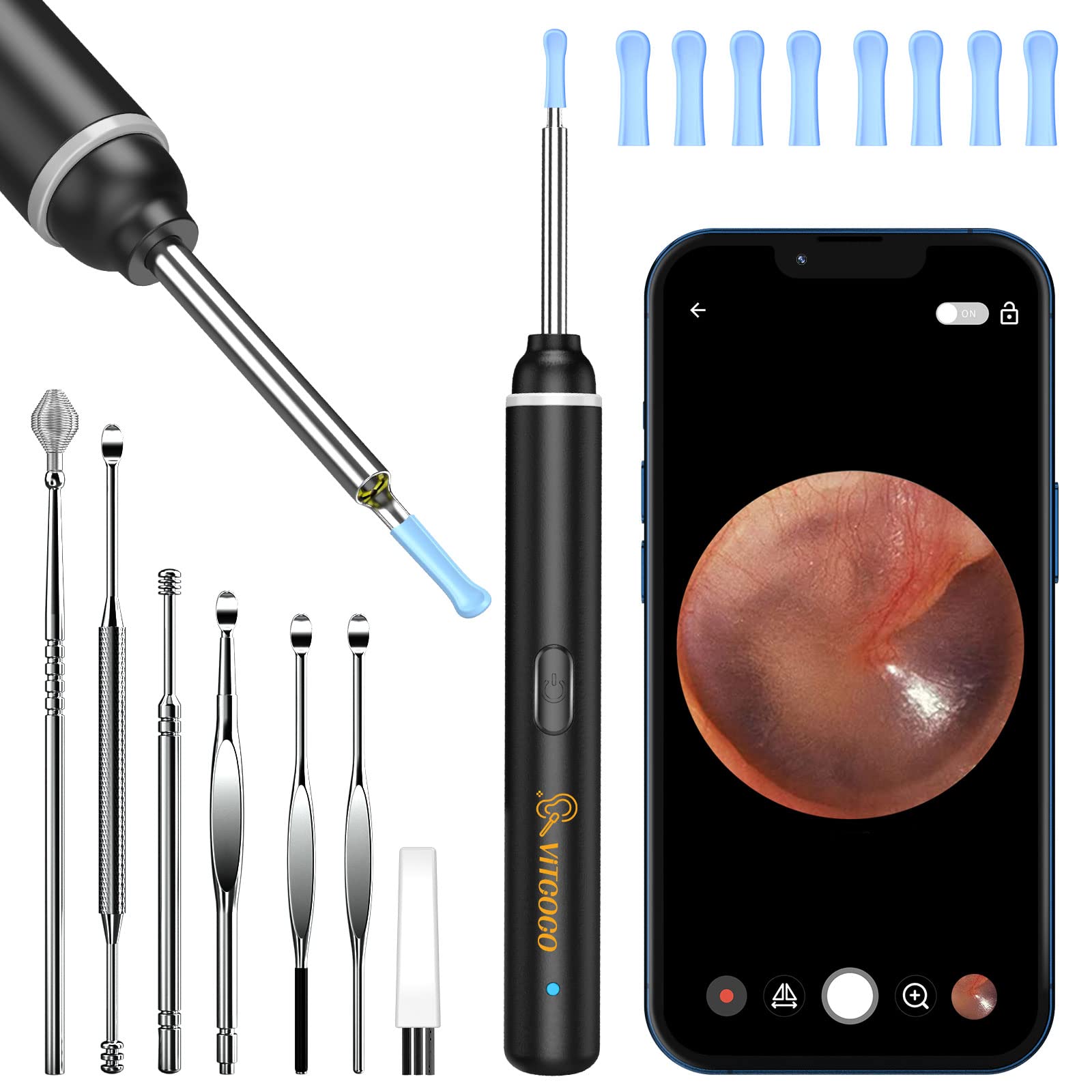 Medical In Ear Cleaning Endoscope Spoon Mini Camera Ear Picker Ear