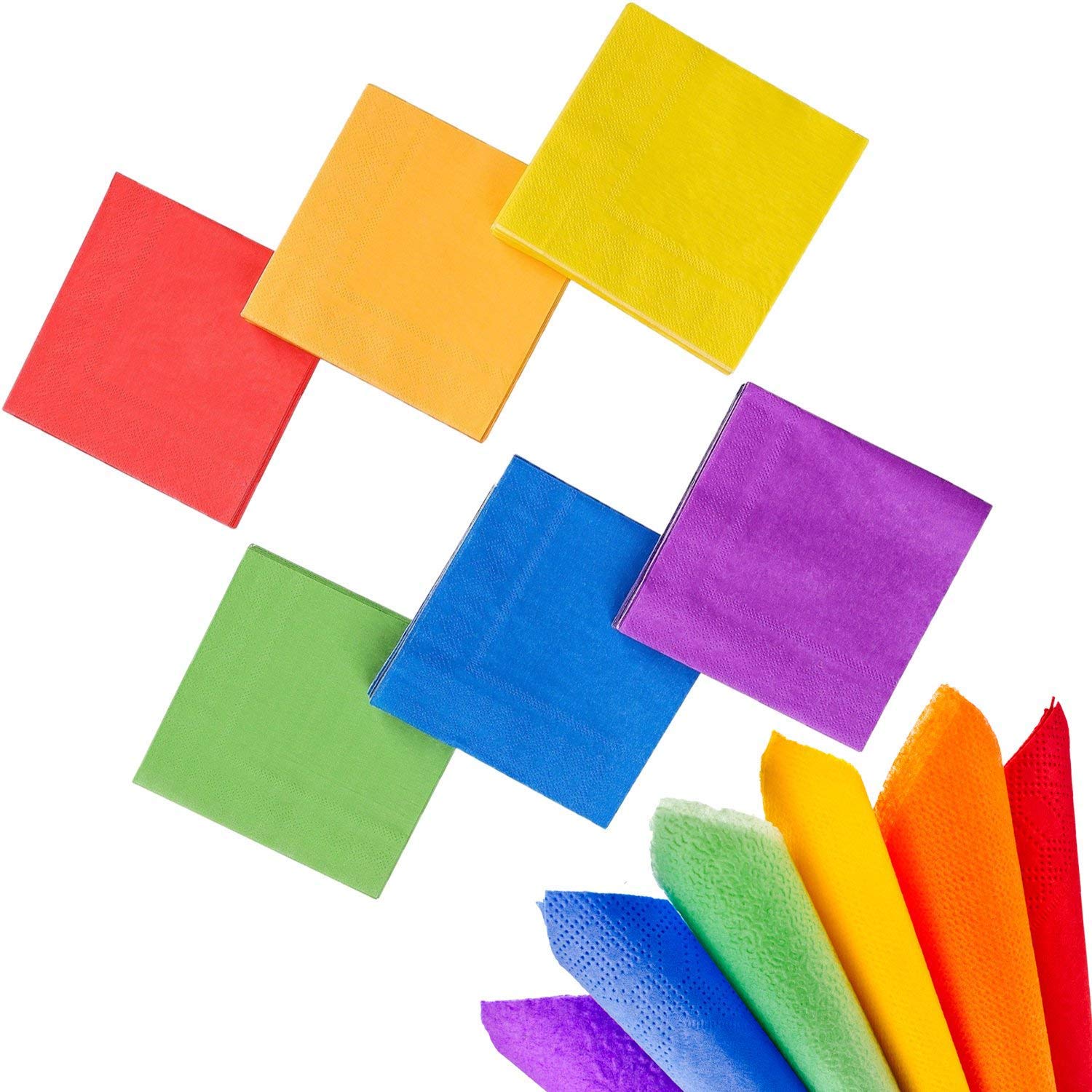 Assorted Rainbow Colors Bulk Tissue Paper, 120 sheets - Tissue