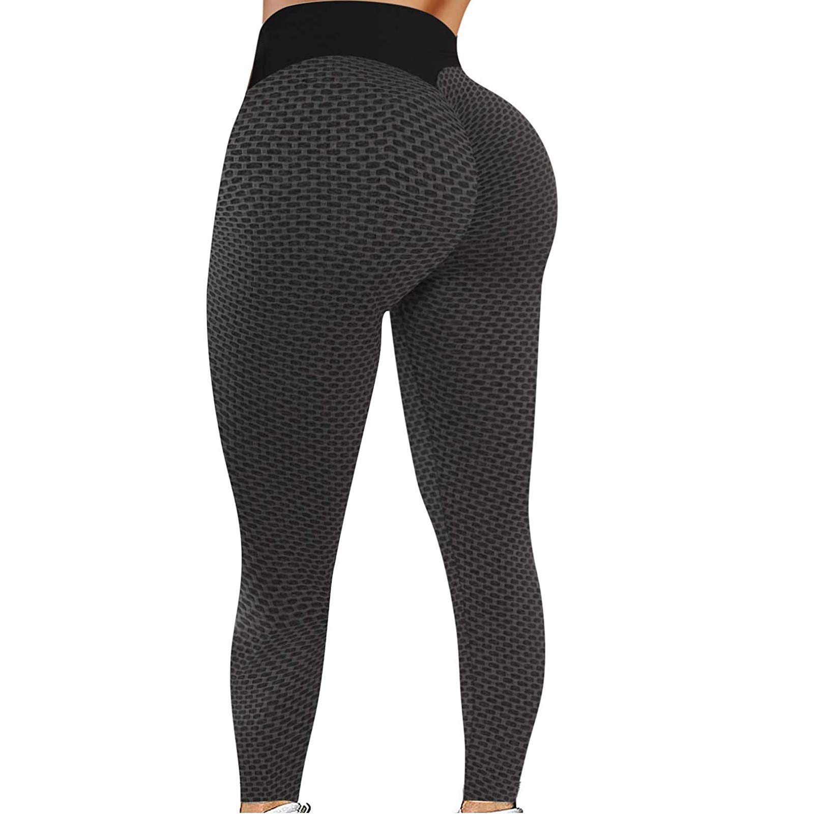 YRAETENM Sexy Yoga Pants for Women Butt Lifting Anti Cellulite Workout  Leggings High Waist Tights Running