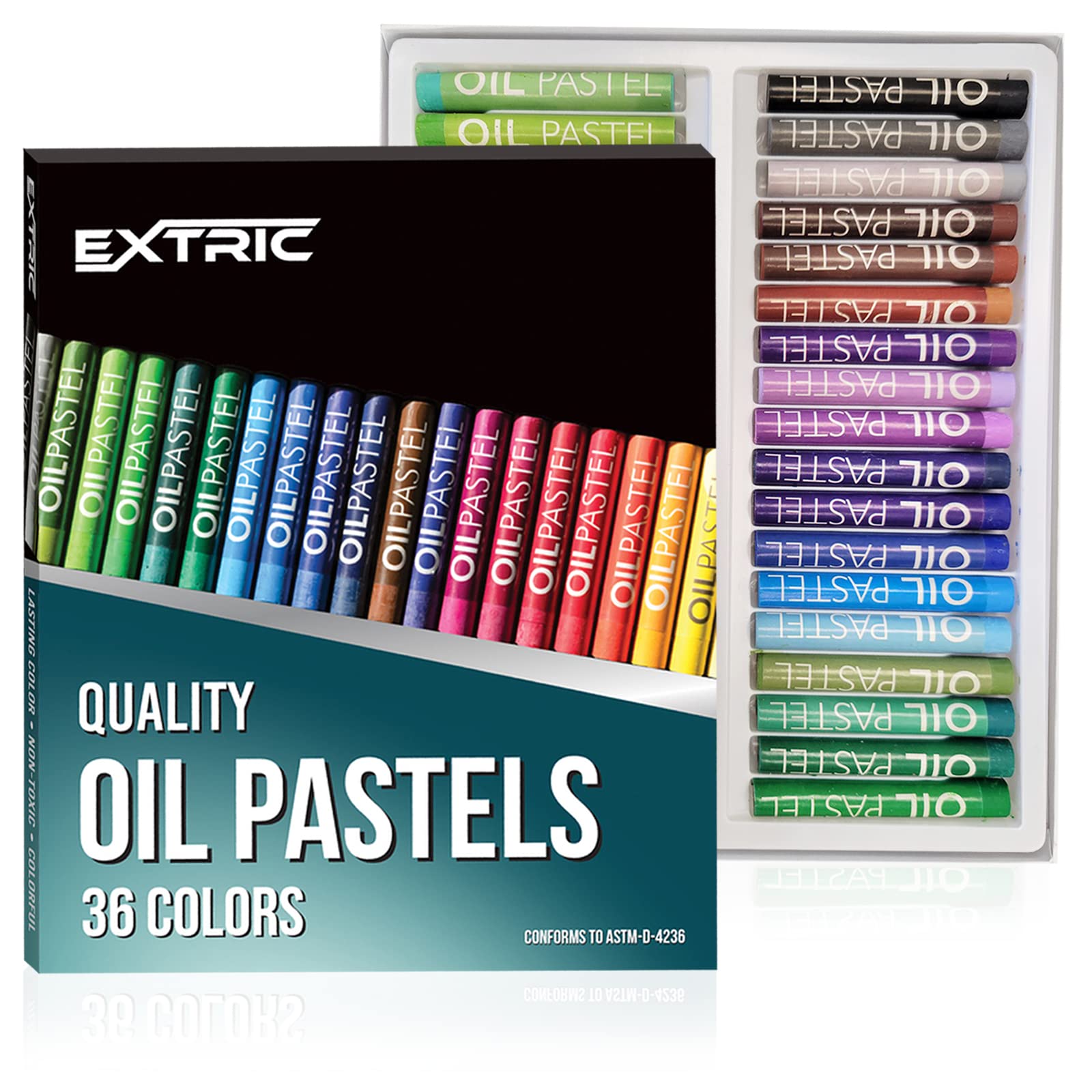 EXTRIC Oil Pastels 36 Colors Count Pastels Art Supplies Soft Pastels Oil  Pastels for Kids and Artists Oil Crayons 36 Count (Pack of 1)