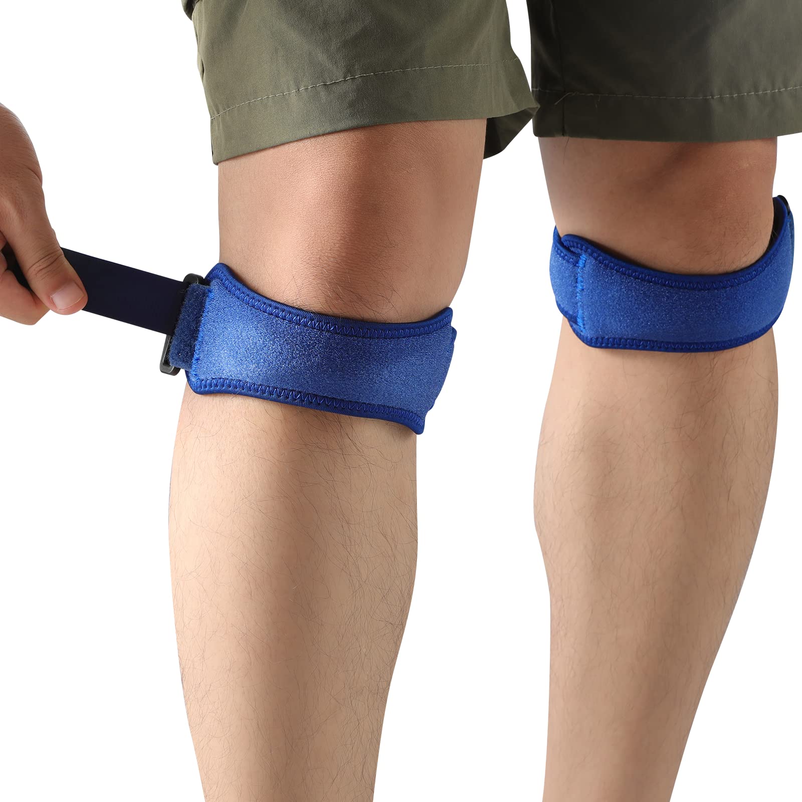 Patella Knee Strap, AGPTEK 2 Pack Knee Support Brace, Anti-slip