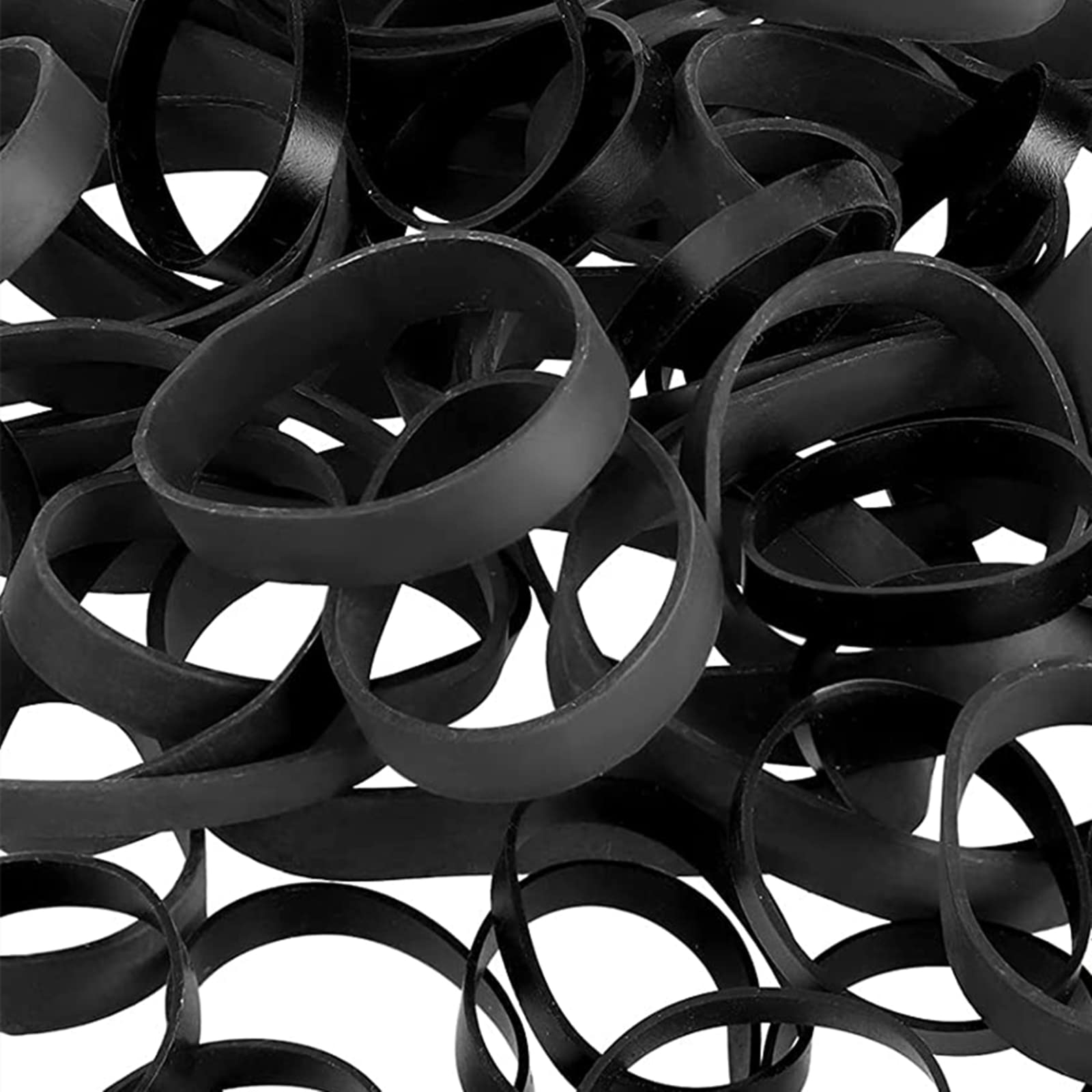 Tactical Rubber Bands Black - 100 Pieces 2 Size Heavy Duty UV Heat Cold  Resistant Thick Strong
