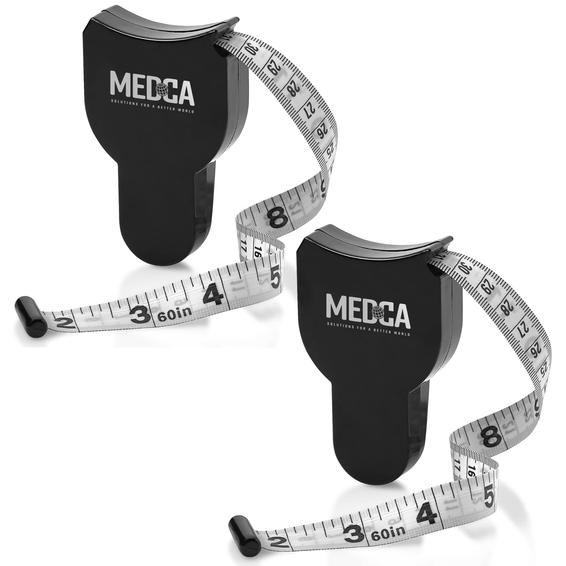 Body Tape Measure - (2 Pack) Measuring Tapes for Body and Fat Weight  Monitors, (Inches & cm) Retractable Tape Measure Ruler for Accurate Body  Fat Calculator Helps Calculate Fitness Body Measurements