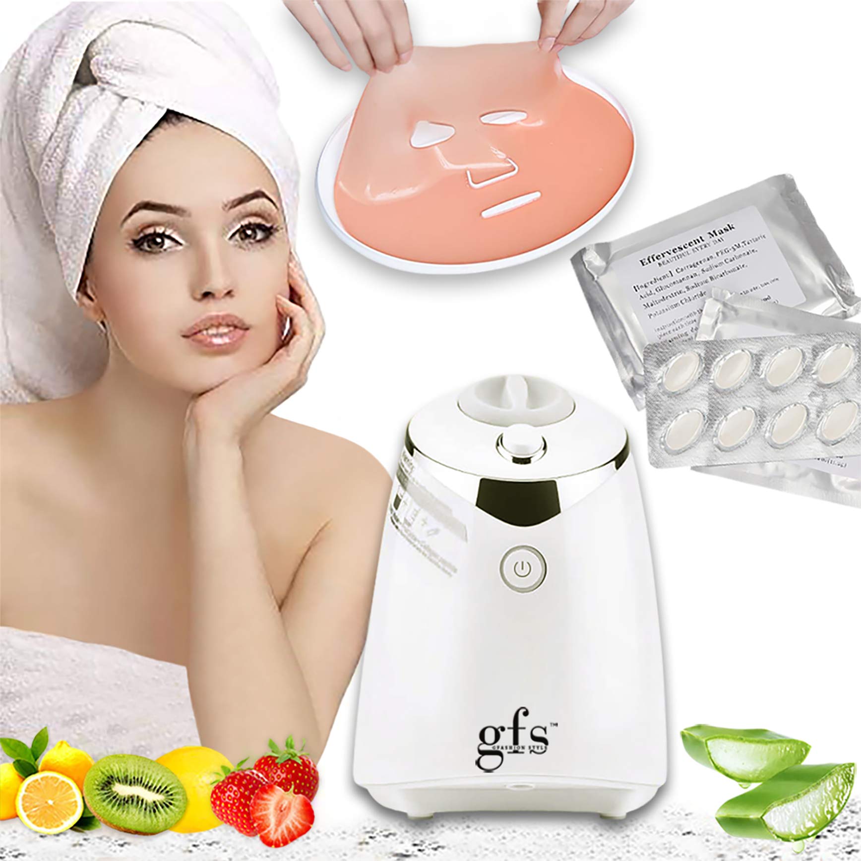 G FASHION STYLE Face Mask Maker Machine Kit WITH 32 COLLAGEN PILLS, Fruit  Vegetable DIY Automatic Facial Mask Maker Machine, Face Mask Machine Maker, Beauty  Facial Home SPA, (Voice Prompts Version)