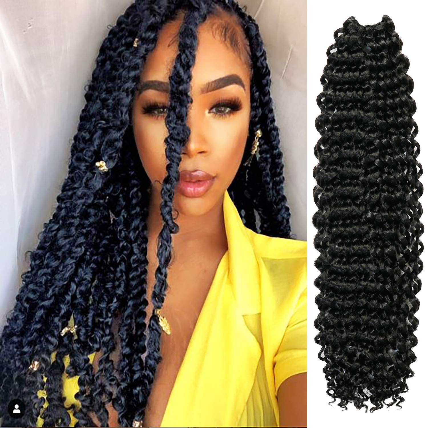 Braiding Synthetic Hair Extension African Twist Braid 24Hair Hairstyle  Colorful