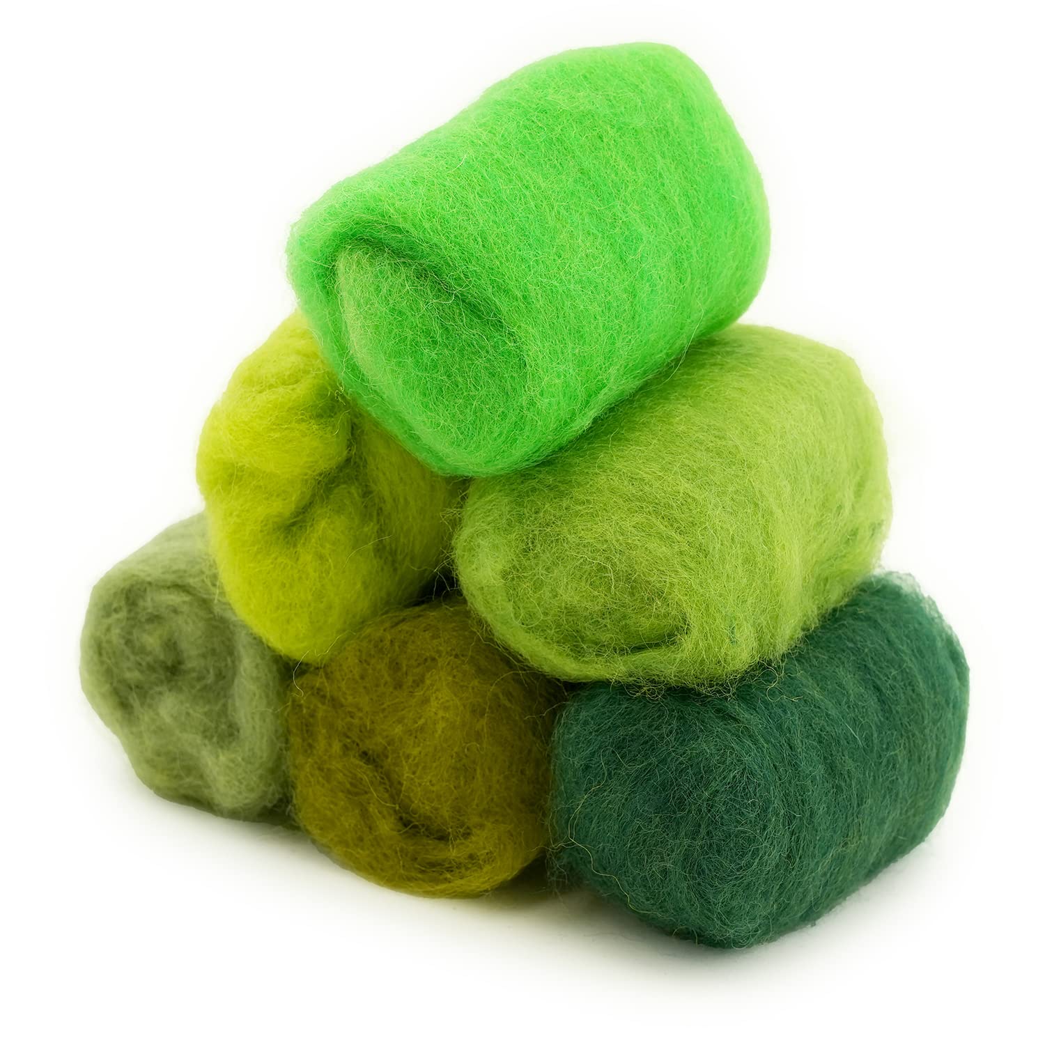 Local Dark Green Wool For Needle Felting, Dark Green Canadian Roving, wool  for Felting