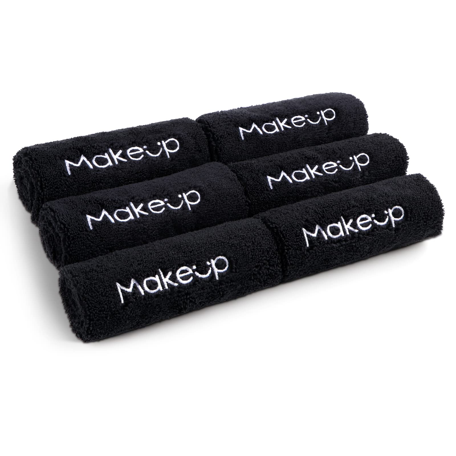 Makeup Removal Washcloth 13x13 Black 6 Pack