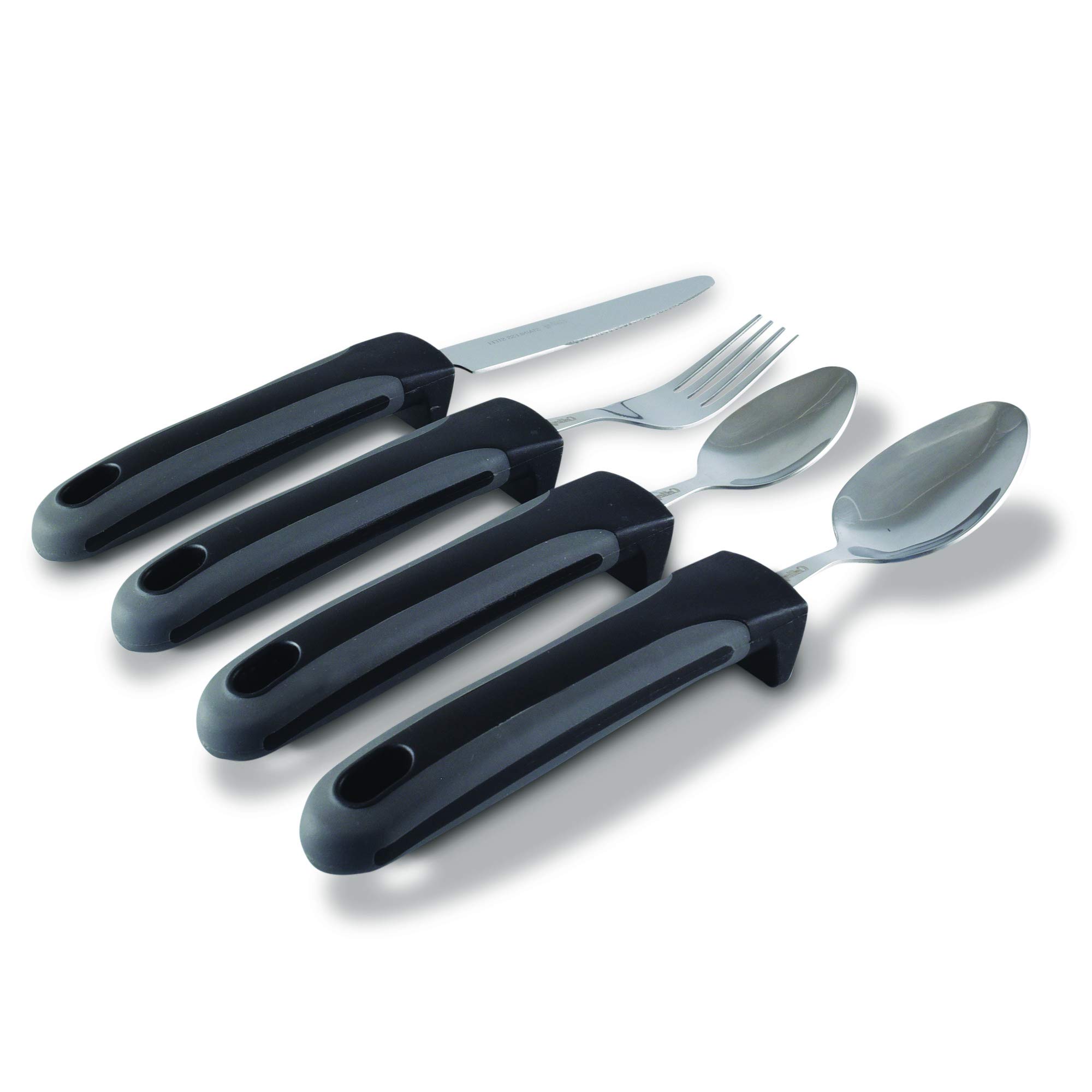 Adaptive Eating Utensils by Celley for Parkinson's, Arthritis, MS, Elderly,  Hand Tremors, Handicapped