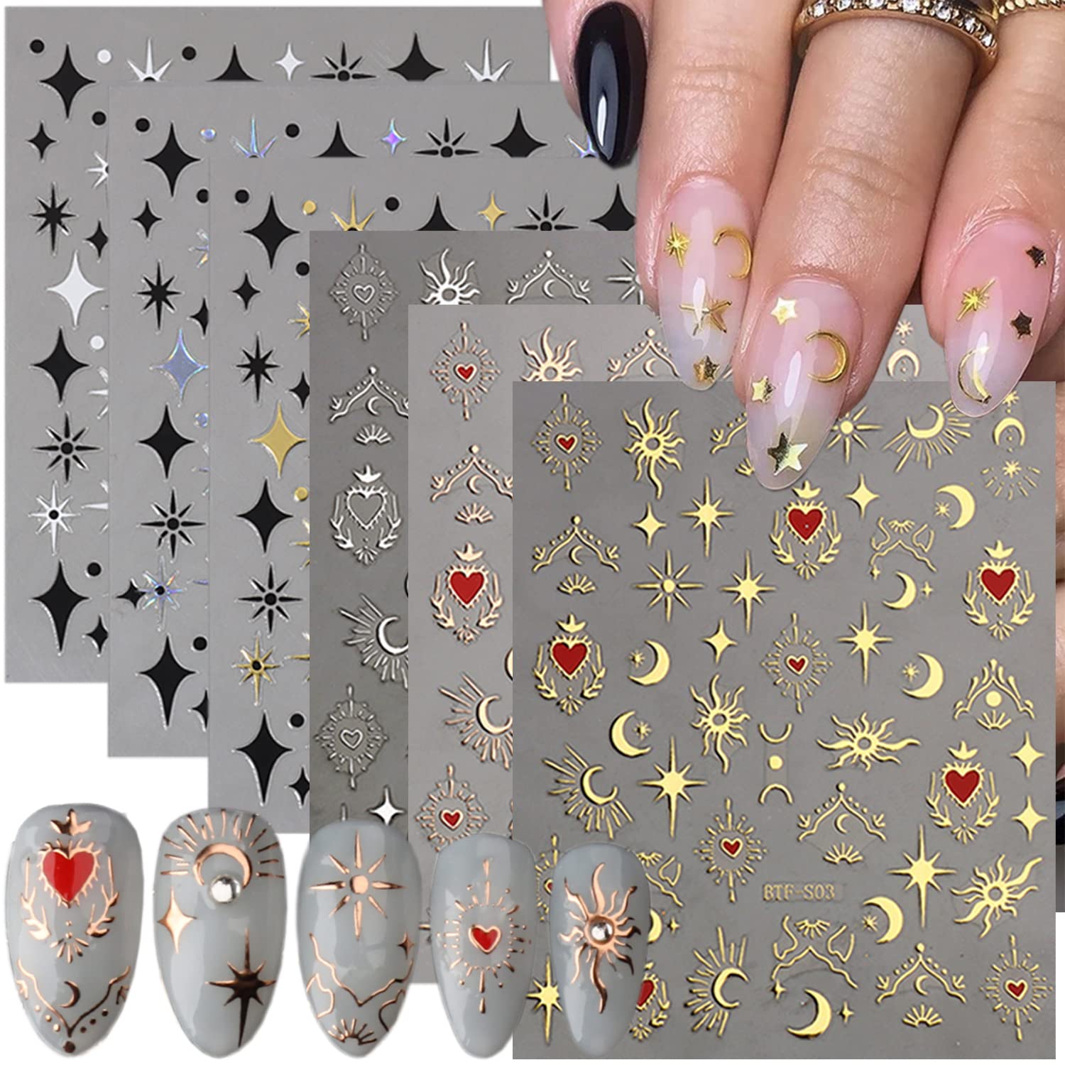 Star Nail Art Nail Art Stickers Nail Art Supplies Nail Art Tools Nail  Decals 