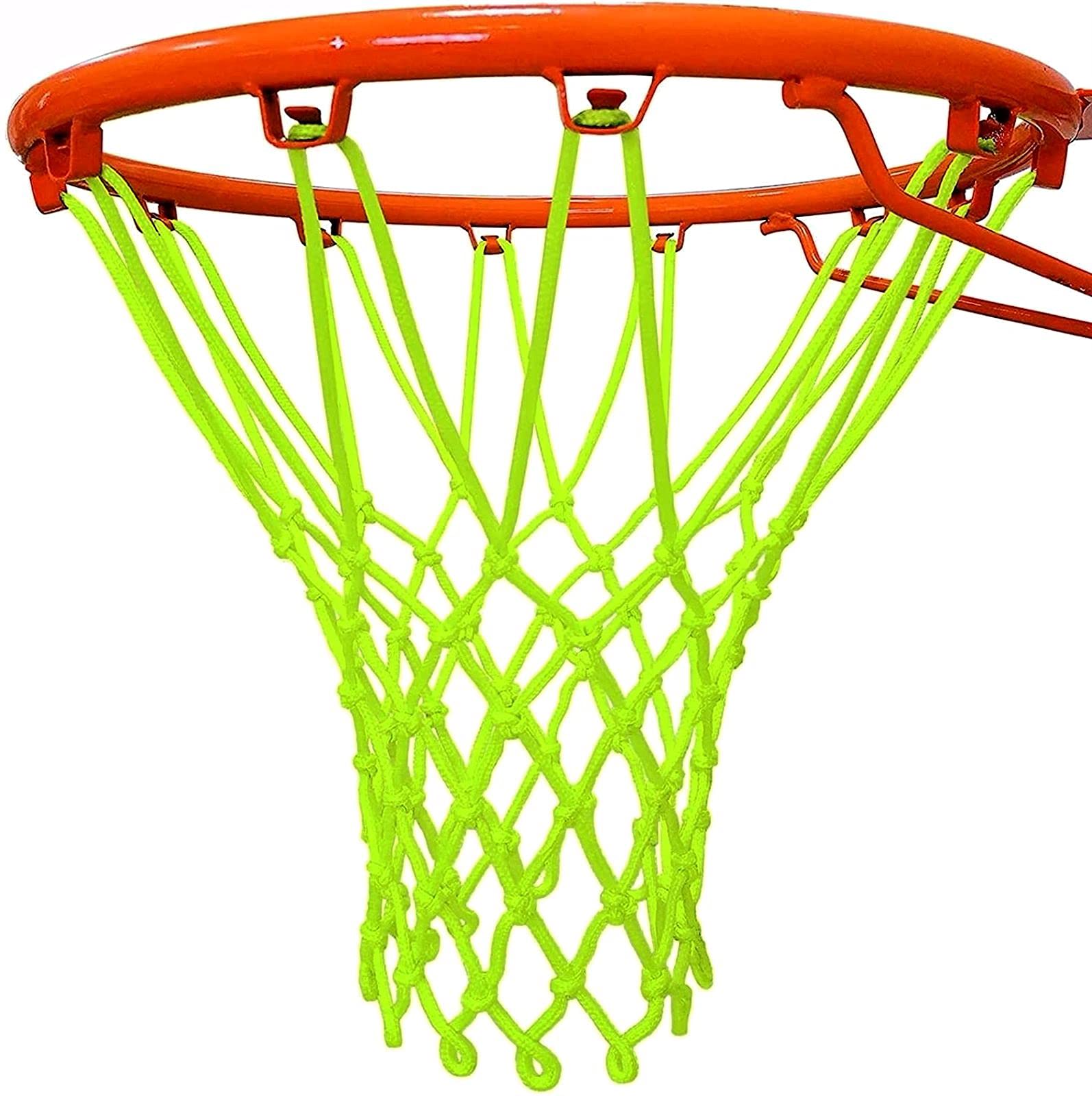 Glow in The Dark Outdoor Basketball Net Nylon Glowing Basketball Hoop