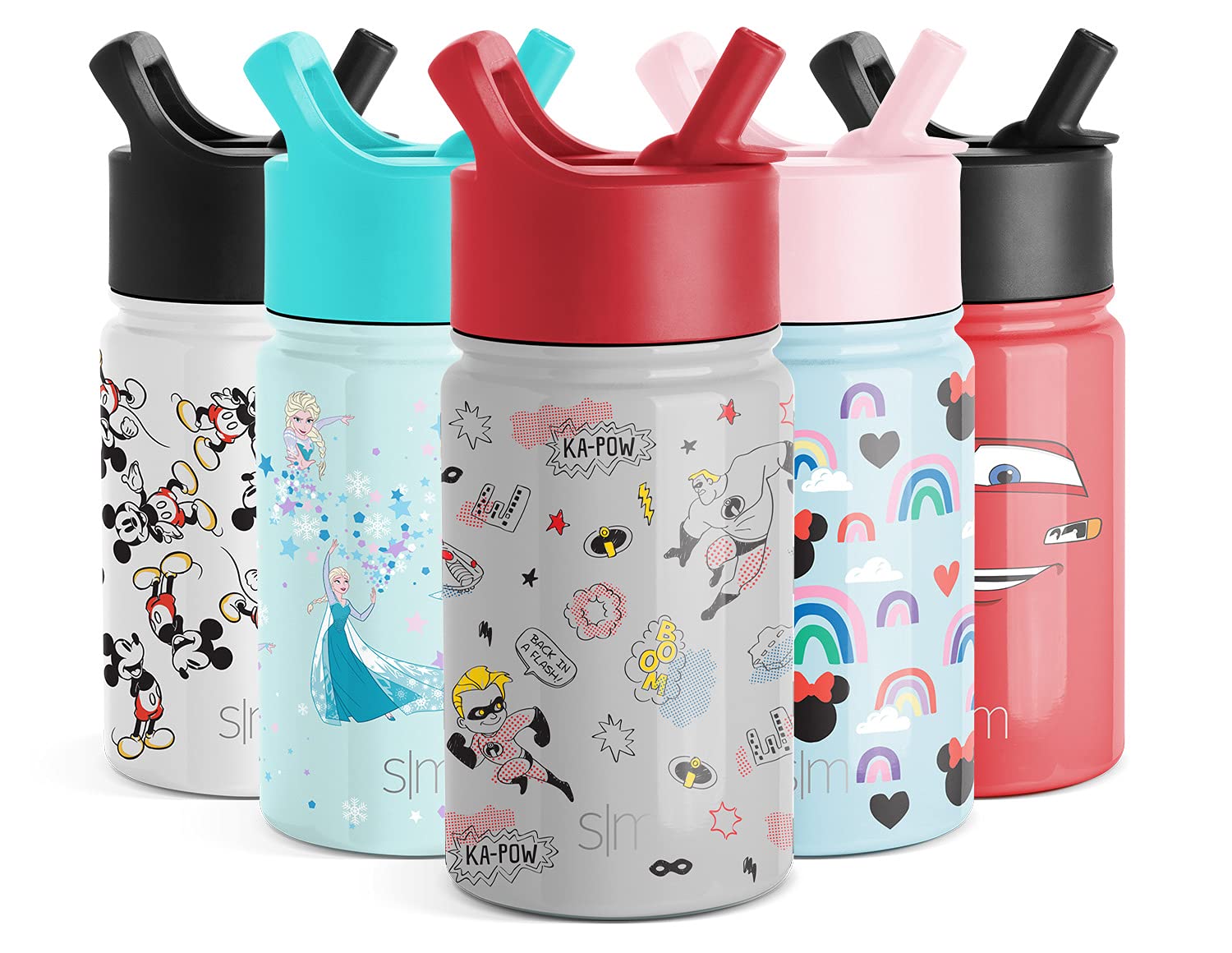 Disney Minnie Mouse 14oz Stainless Steel Summit Kids Water Bottle with  Straw - Simple Modern