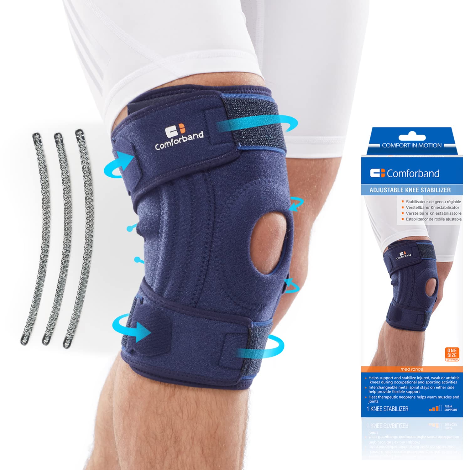 Trainers Choice Knee Stabilizer Brace and Support for Men & Women, Assists  with Patellar Tendonitis (Jumper's