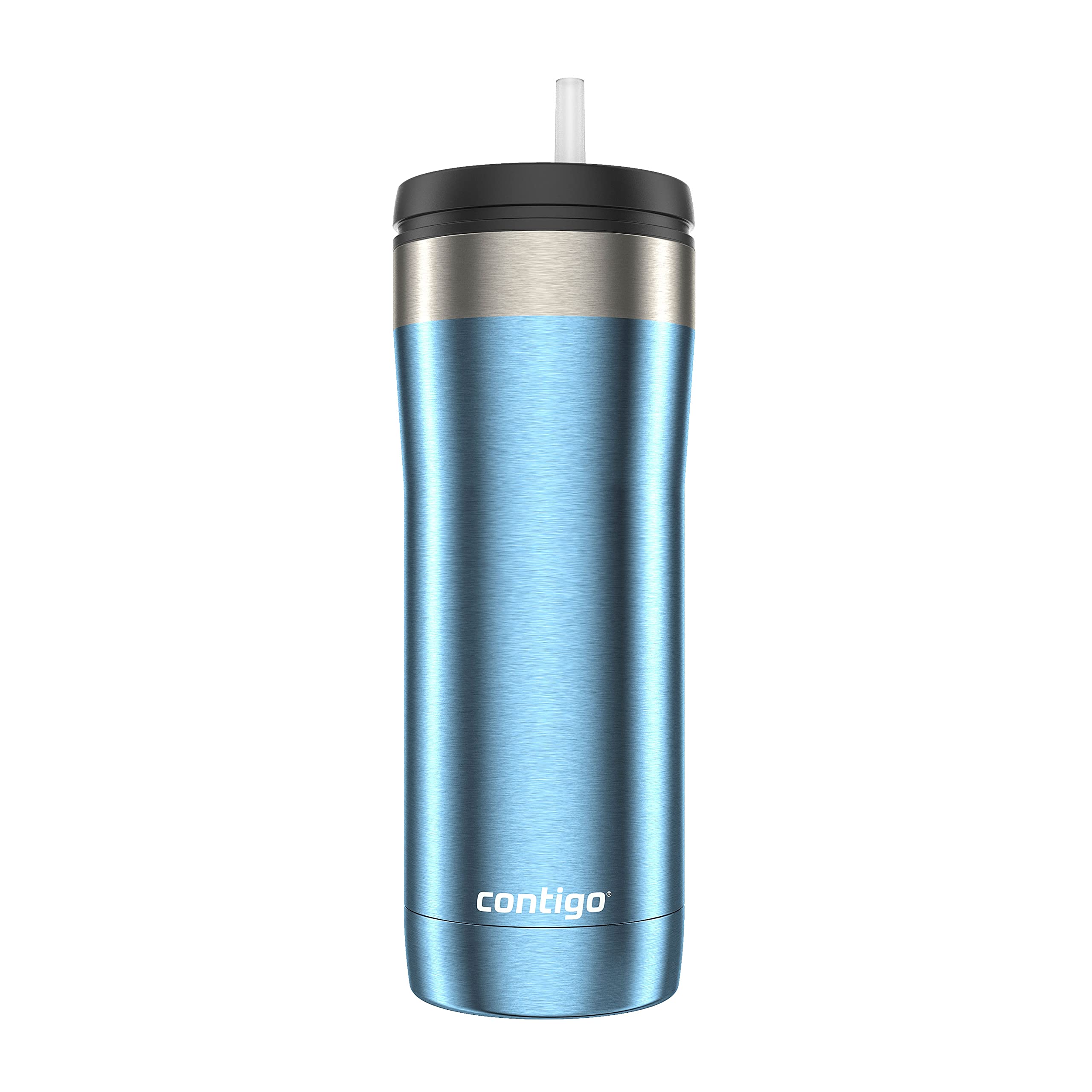 Contigo Uptown Dual-Sip Stainless Steel Tumbler Dark Ice 24 ounces