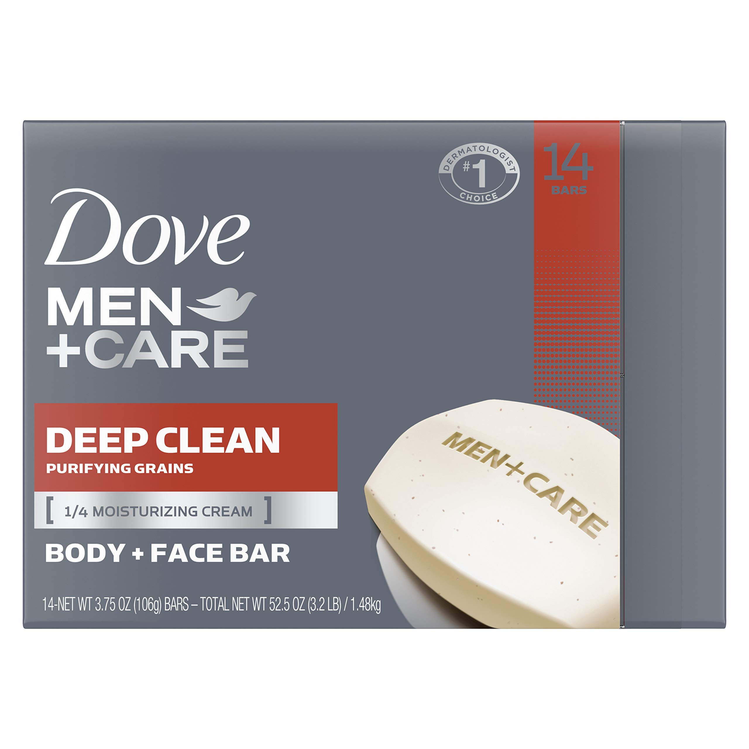 Dove Men+Care Body and Face Bar Extra Fresh 3.75 Ounce (14 Count)