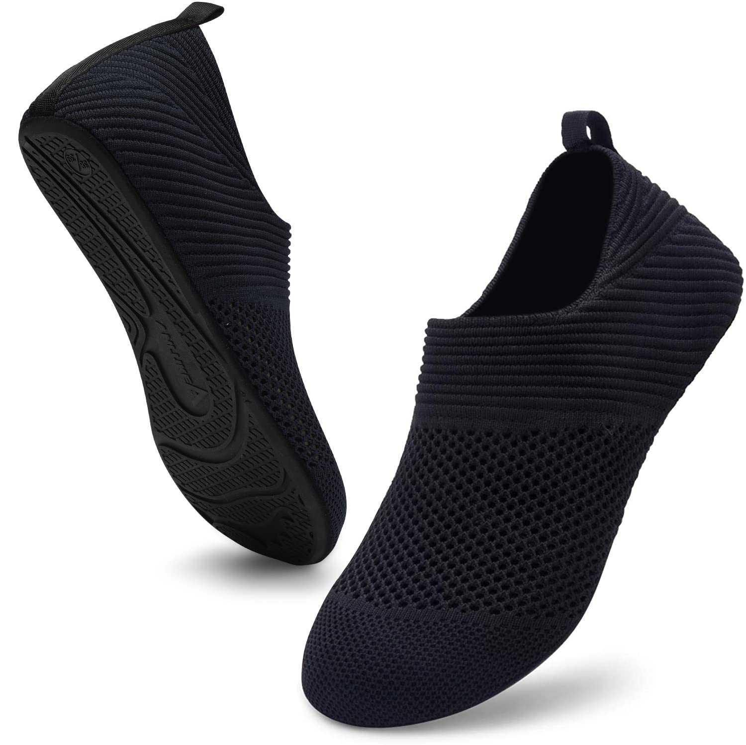  ANLUKE Barefoot Quick-Dry Water Sports Shoes Aqua Socks for  Swim Beach Pool Surf Yoga for Women Men (34/35, KPink)