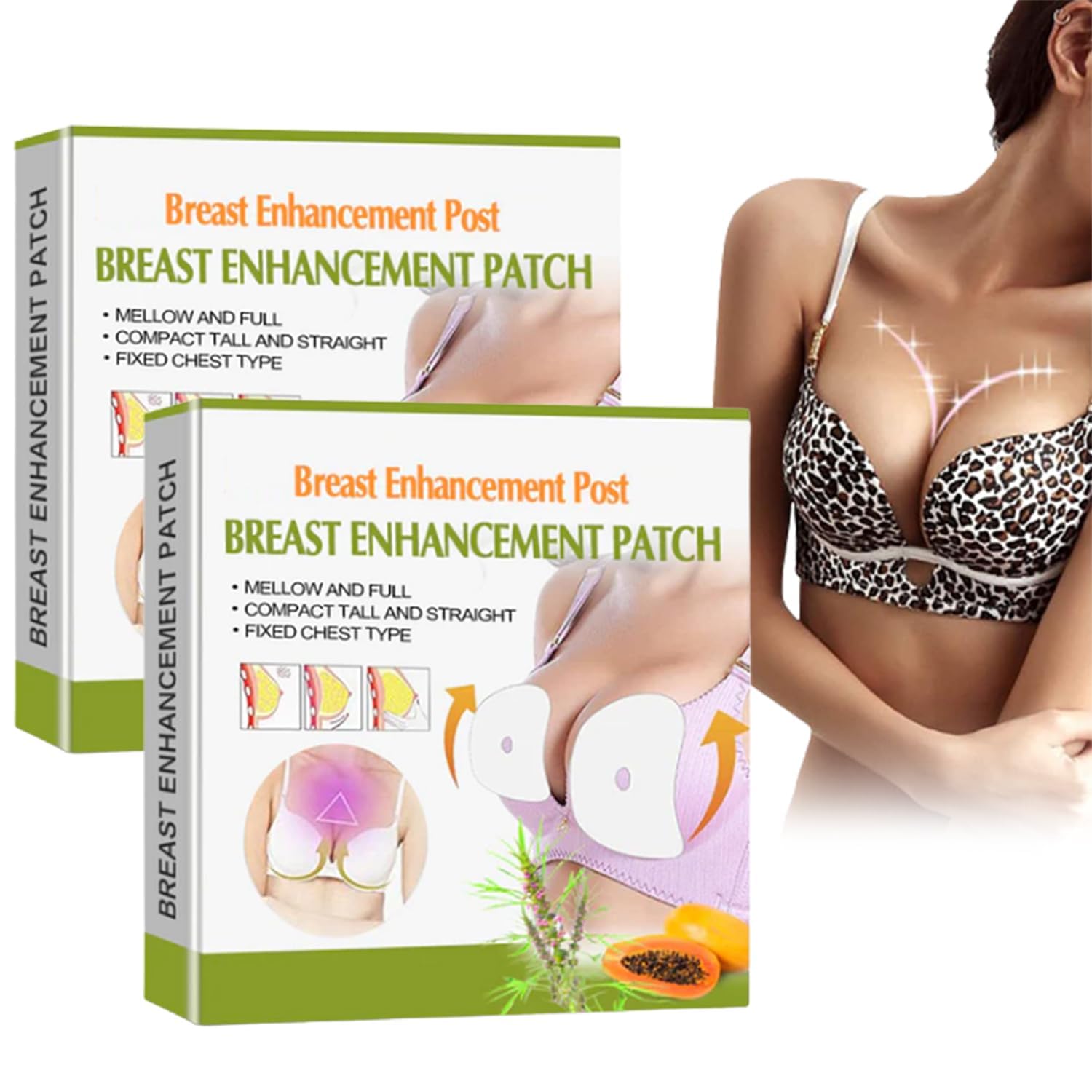 FIONEL Chest Enhancement Patch 2023 New Chest Enhancement Patches Ginger Bust  Enhancement Patch Natural Breast Nourishing