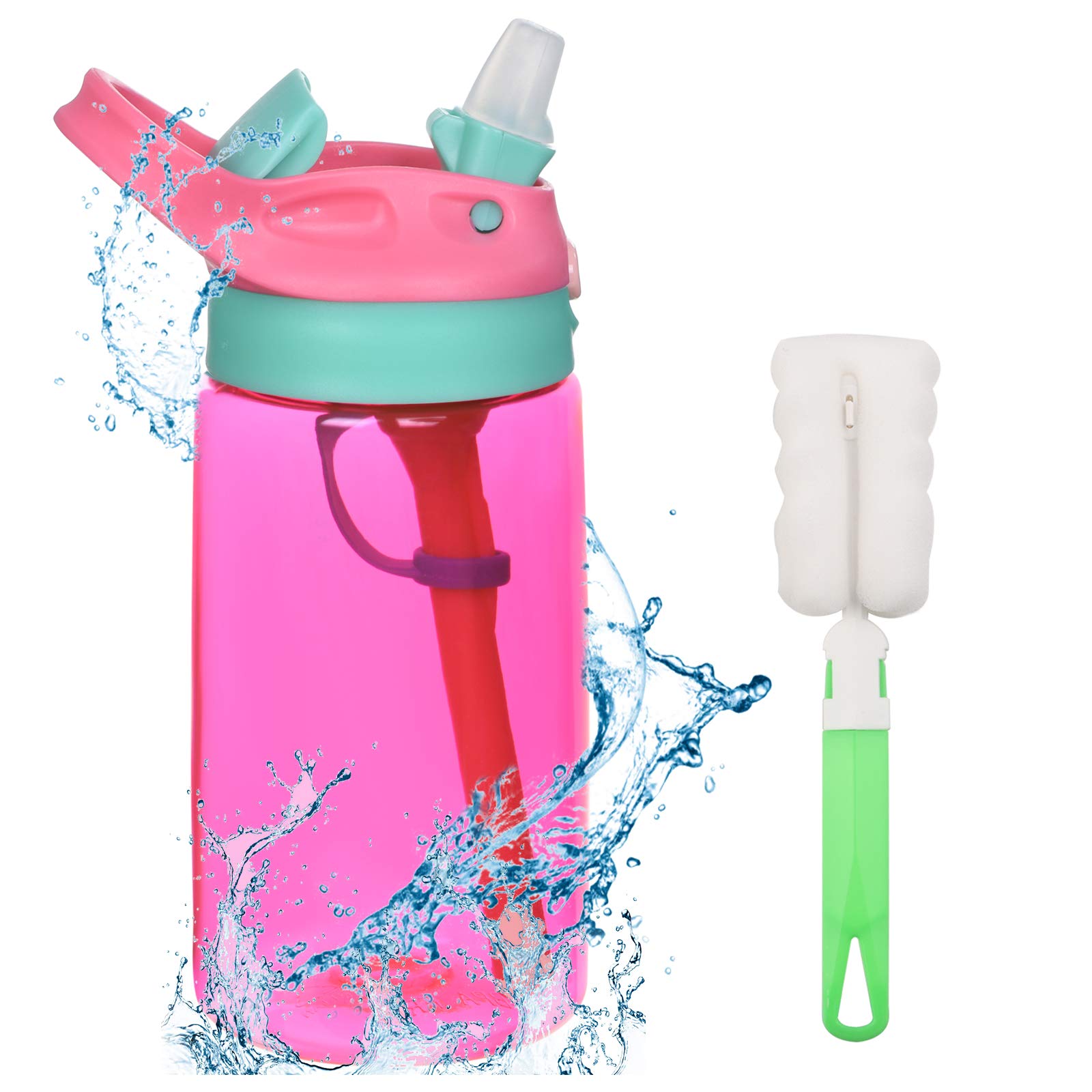 flintronic Sippy Cup 480ML Kids Drink Bottle Toddler Cup Leak