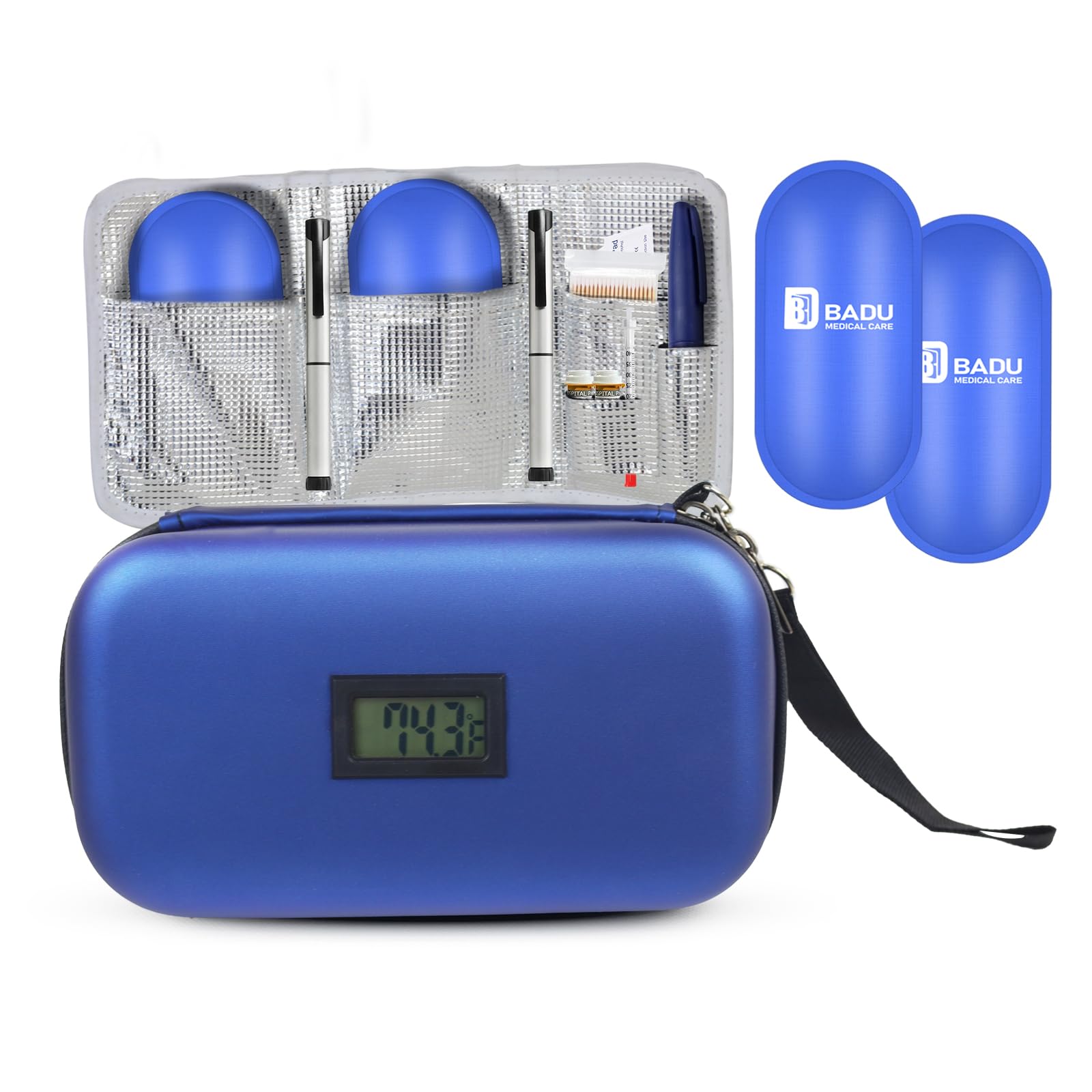 Waterproof Medication Diabetic Cooler with Temperature Display for