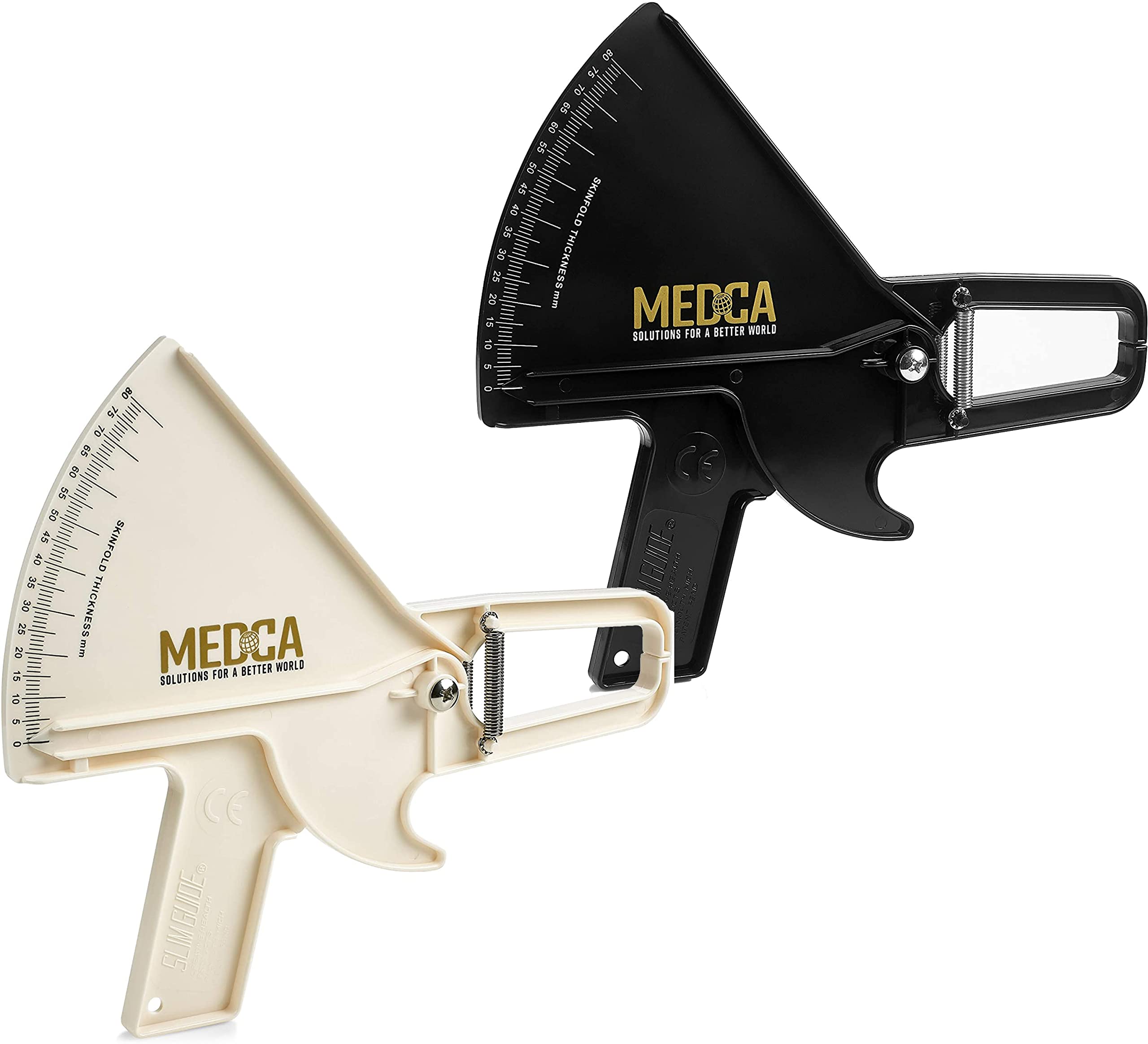 MEDca Body Fat Caliper and Measuring Tape for Body Skinfold Calipers -  Plastic 