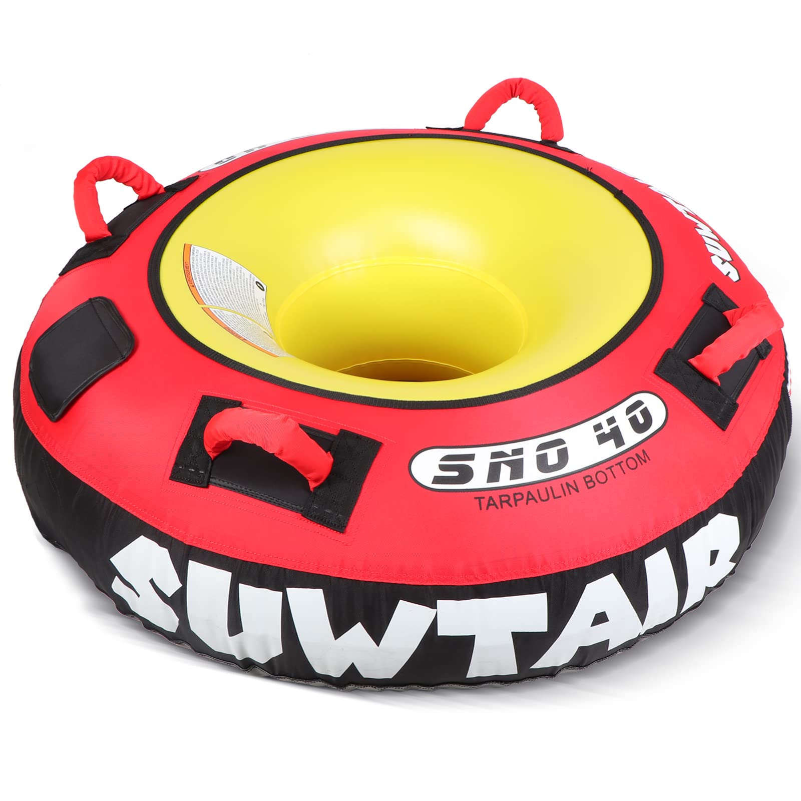 SUWTAIR River Tubes for Floating Heavy Duty with Premium Nylon Cover -  Commercial Grade Rafting Tubes,Lake