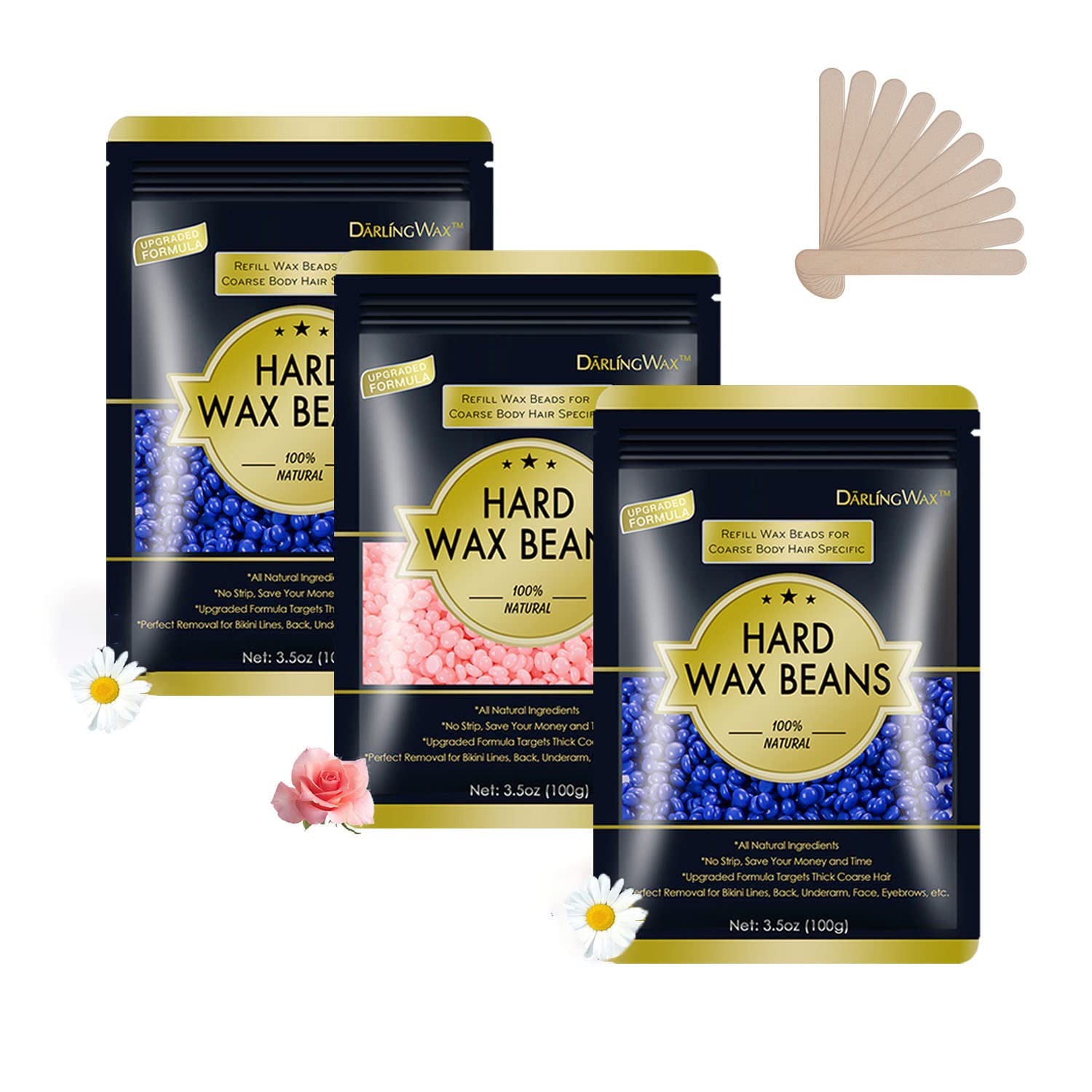 Unique Women and men Hair Removal Hard Body Wax Beans for Face