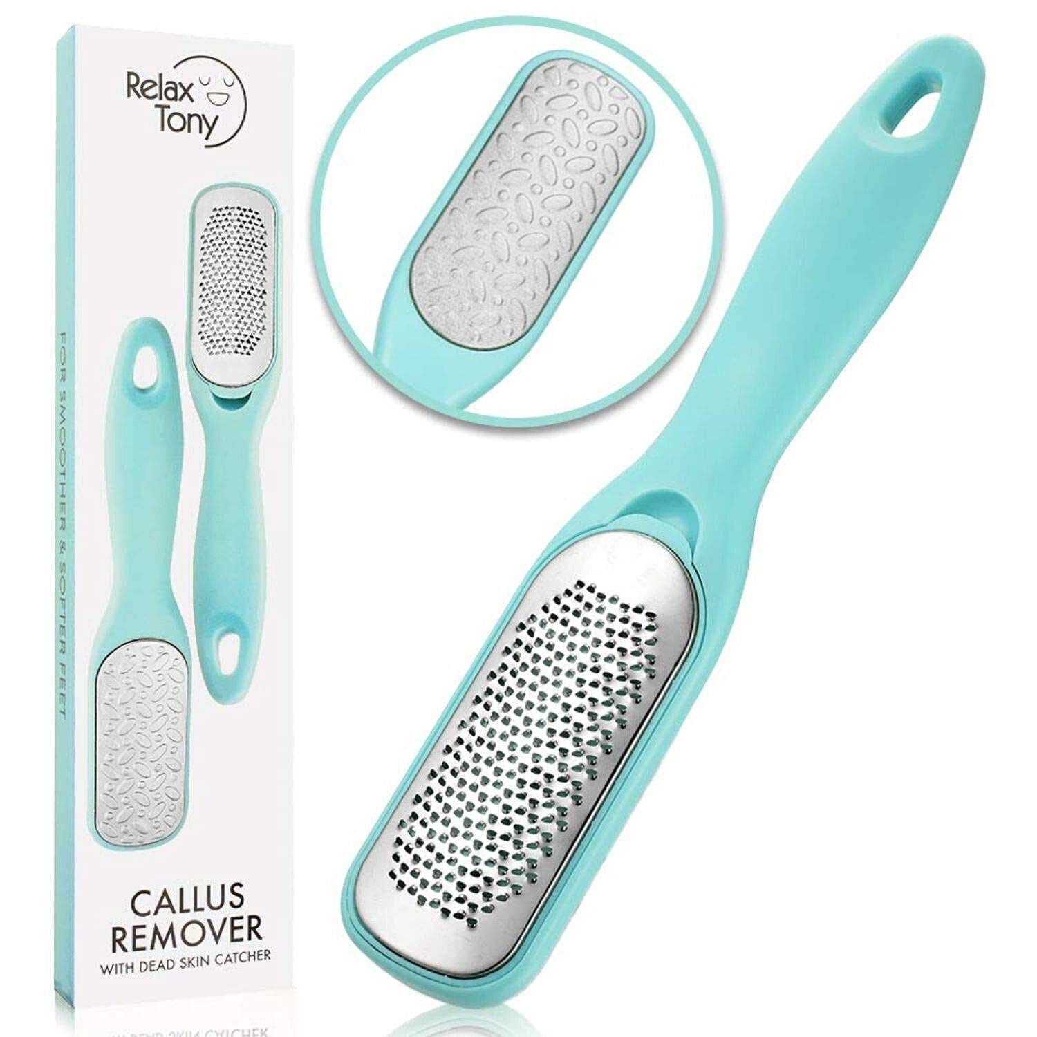 Callus Remover for Feet  Double-Sided Foot Scrub -Foot File -Dead Skin  Remover -Foot Rasp for Exfoliation -Wet & Dry Feet Scrubber for Smoothing &  Softening Feet -Pedicure Tool for Foot Care