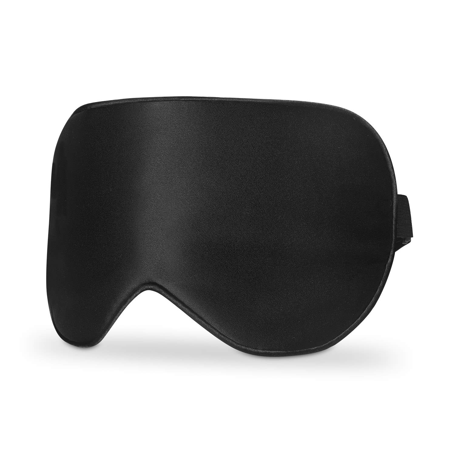 Sleep Mask, Natural Silk Eye Mask Super Smooth Blindfold Sleeping Mask by  Jazzznap, Black