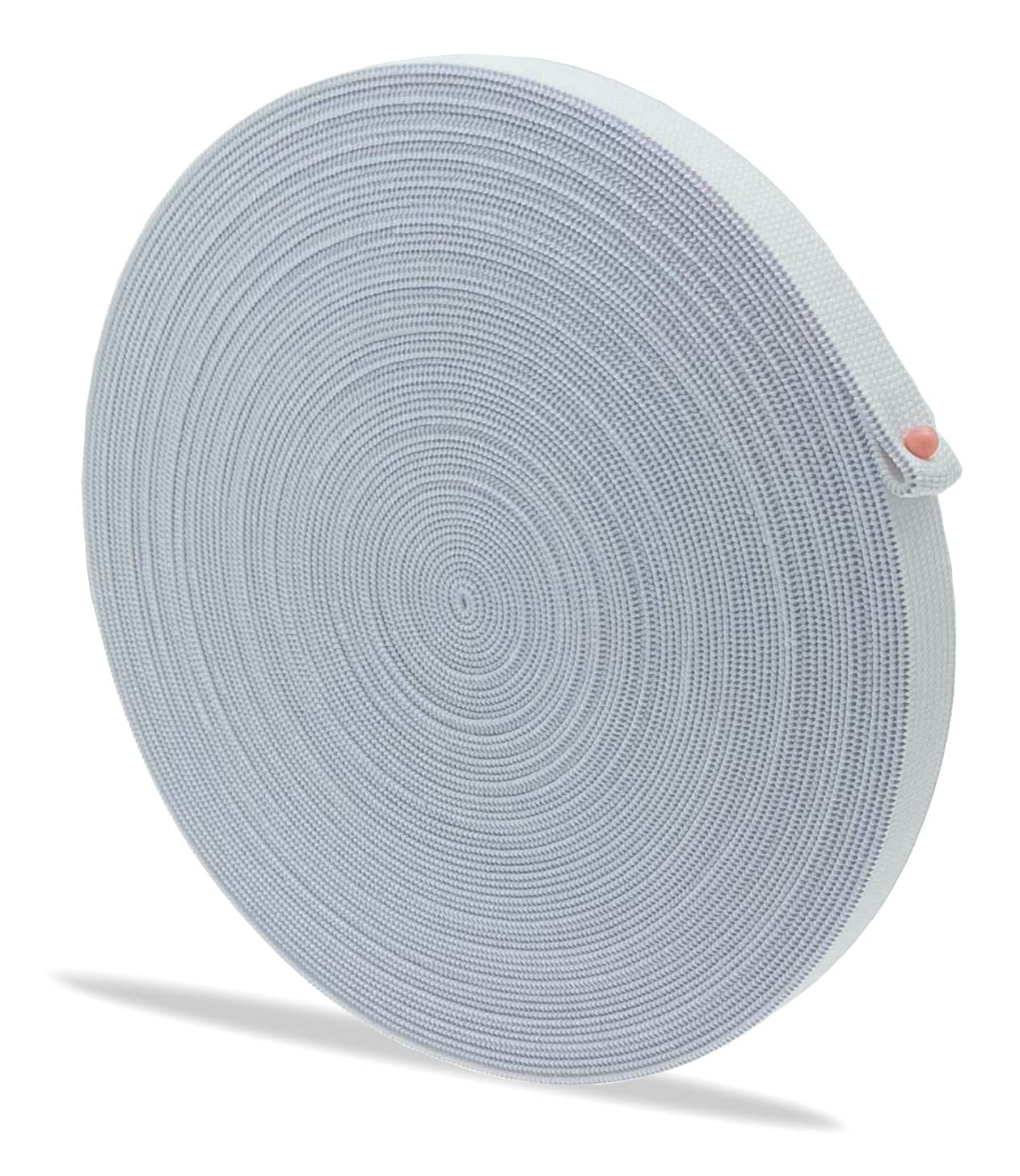 1/2 Inch x 18 Yards White Elastic Sewing Bands Knit Elastic Spool(0.5Inch)