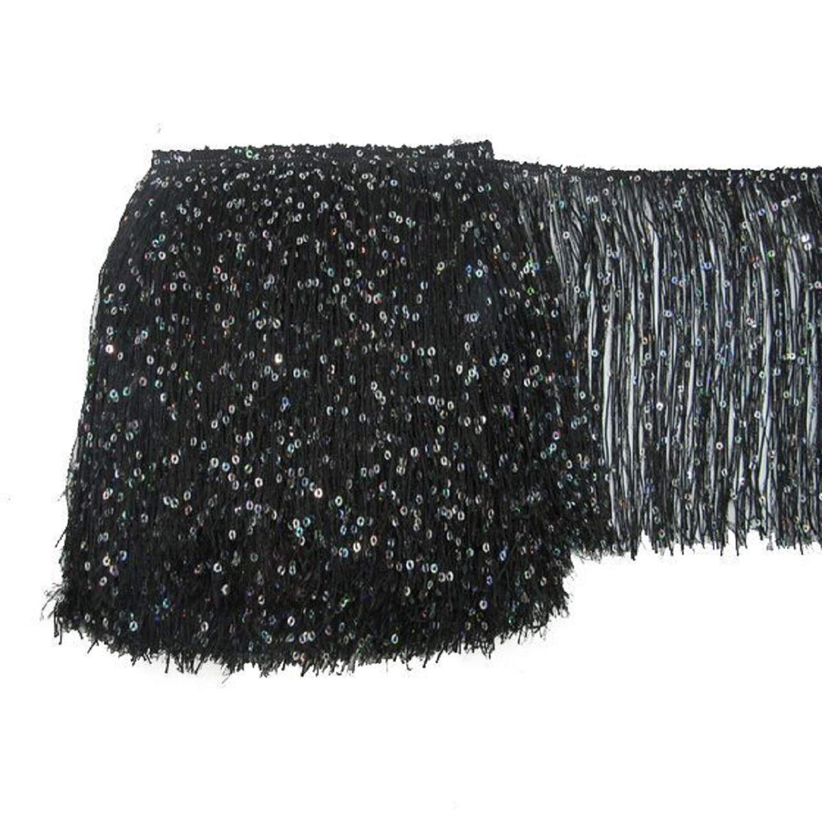 Wholesale OLYCRAFT 5 Yards Sequins Fringe Trim Lace Tassel Fringe