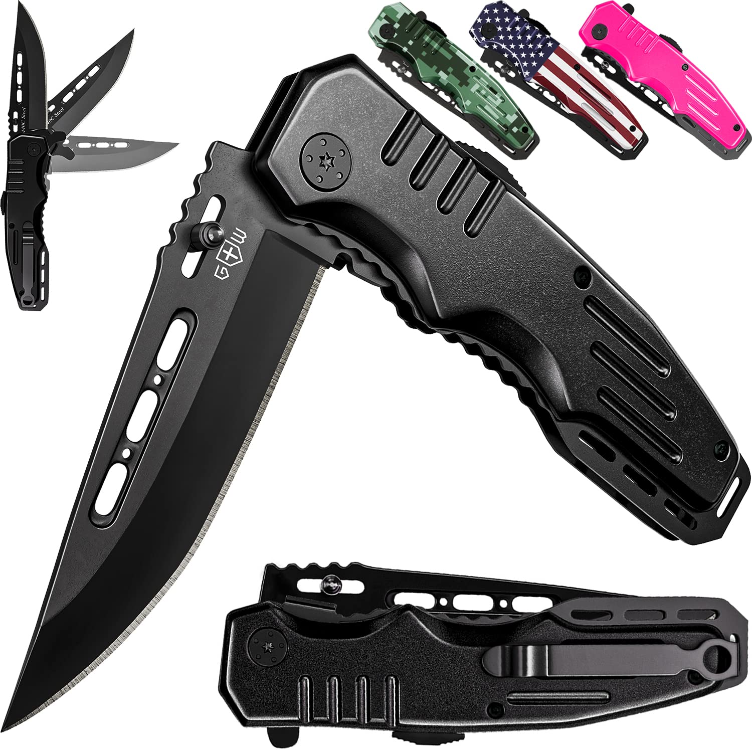 Milwaukee FASTBACK Stainless Steel Spring Assisted Folding Knife