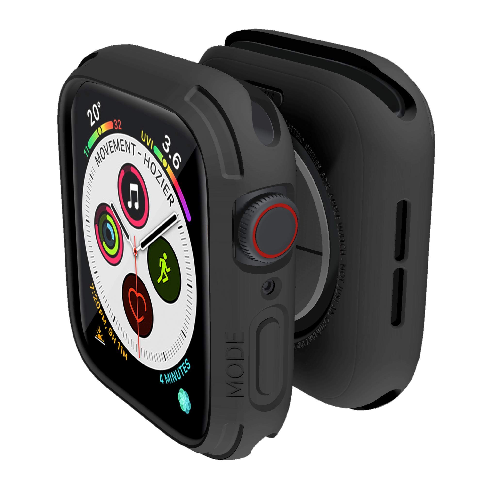 elkson Compatible with Apple Watch 44mm Bumper Case, Quattro