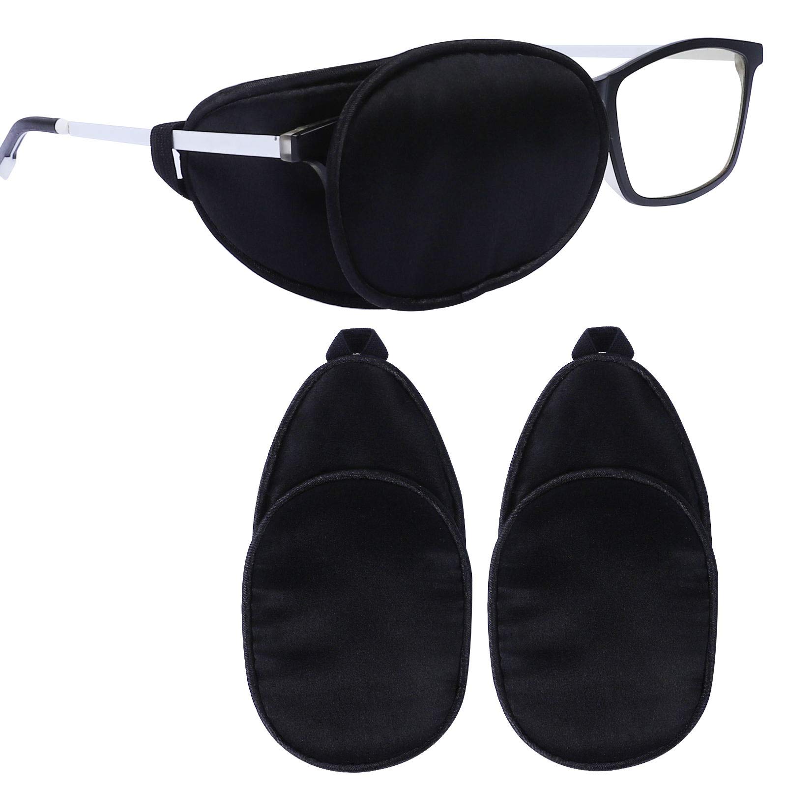 eZAKKA Eye Patches for Adults, Eye Patch for Glasses Silk Patch