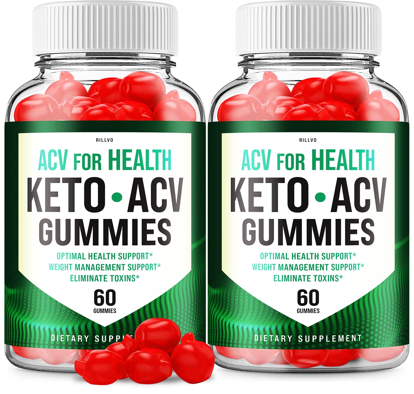 2 Pack) ACV for Health Keto Gummies - Advanced Formula ACV for