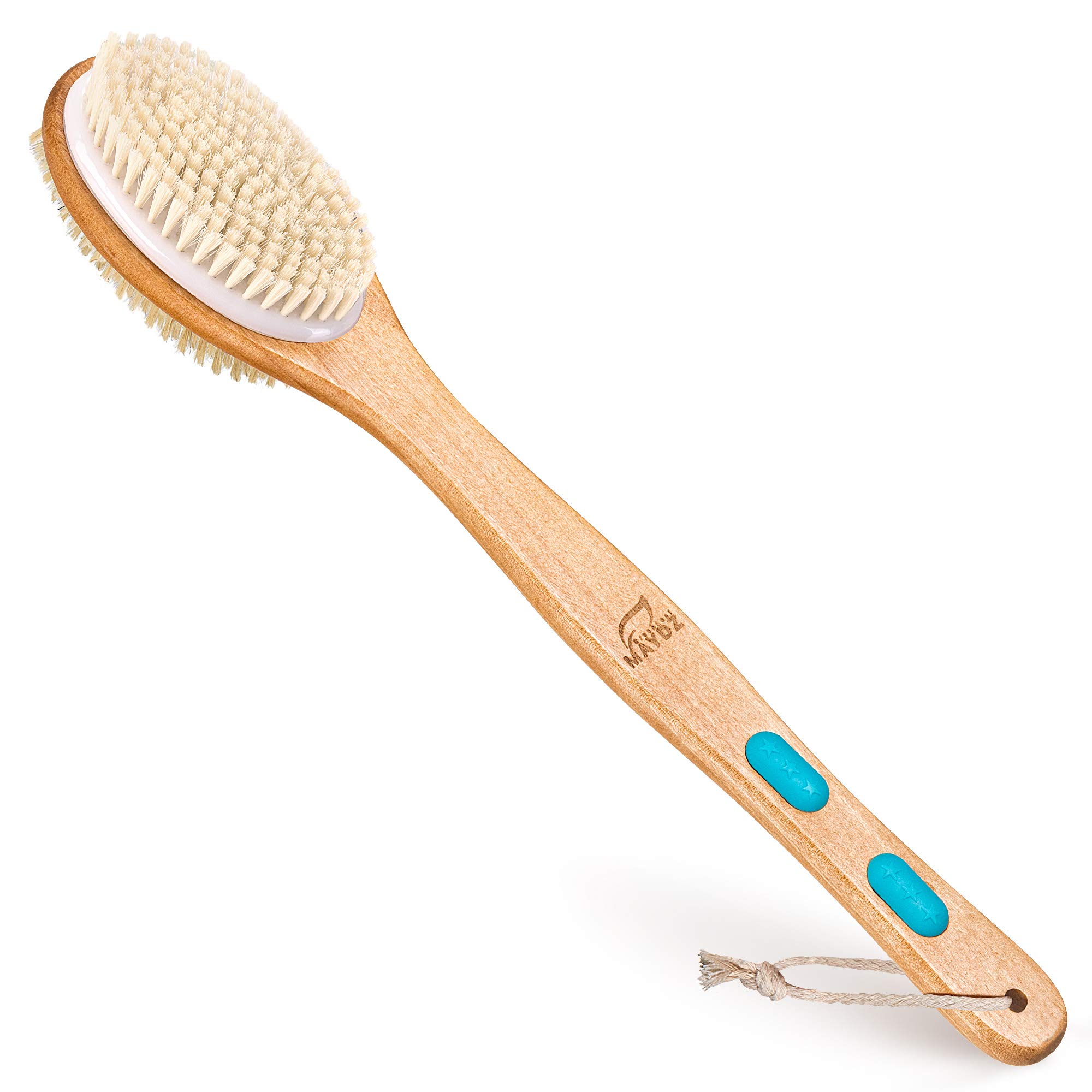 Long Handle Back Brush for Shower Massage Back Scrubber Body Scrub Brush  for Showering Exfoliating Back Scrubber Storable Bath Cleaning Brush for  Men Women Kid (Grey)