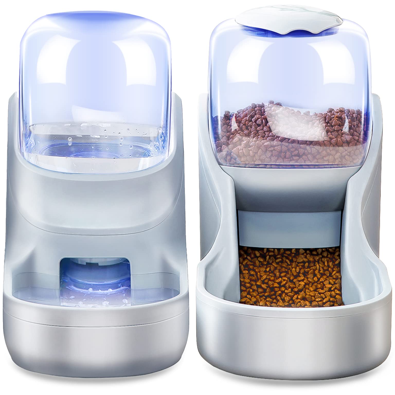 Automatic Cat Feeders Set Dog Feeder Set with Cat Food Dispenser