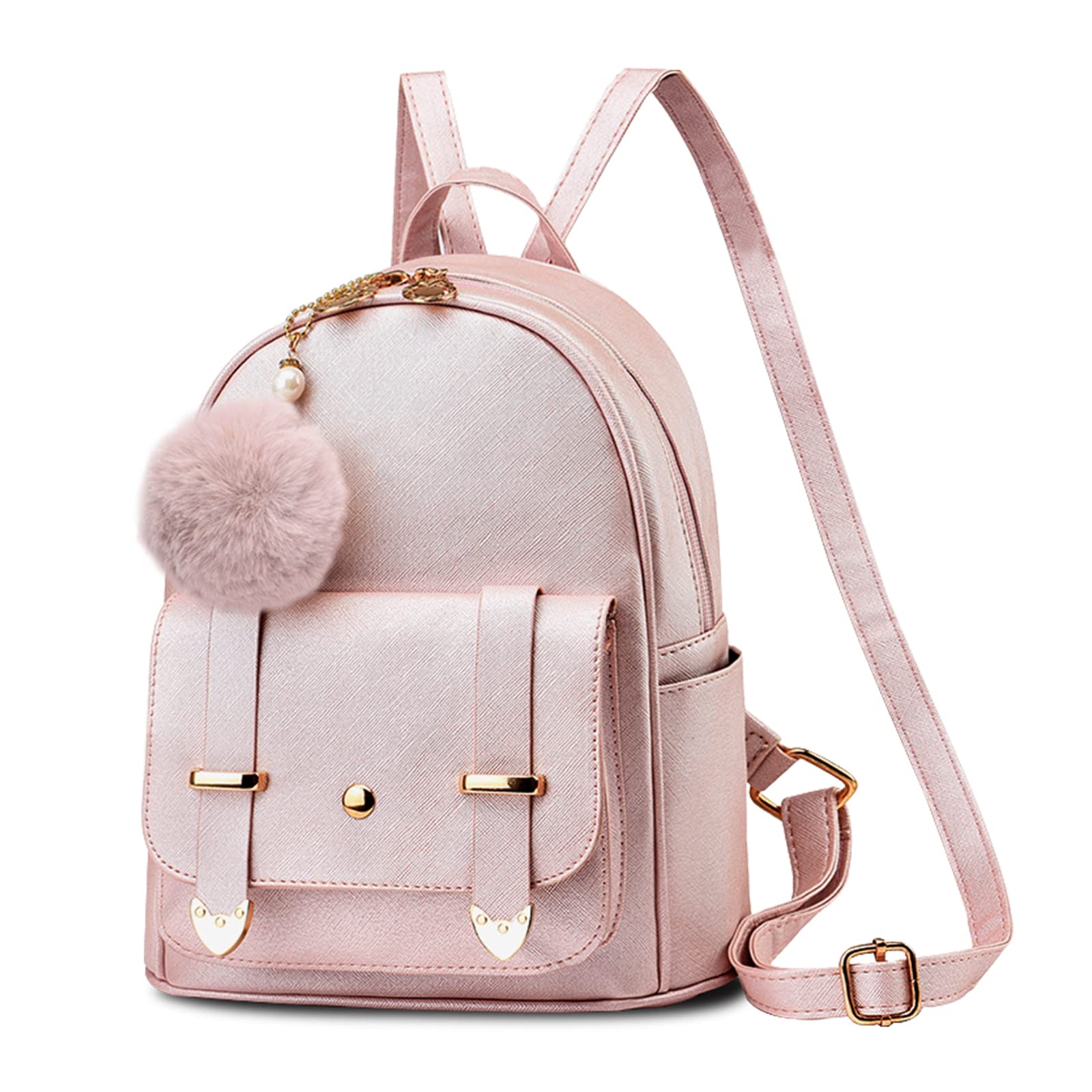 Ladies Black Leather Mini Backpack Purse Convertible Shoulder Bag Cute –  igemstonejewelry