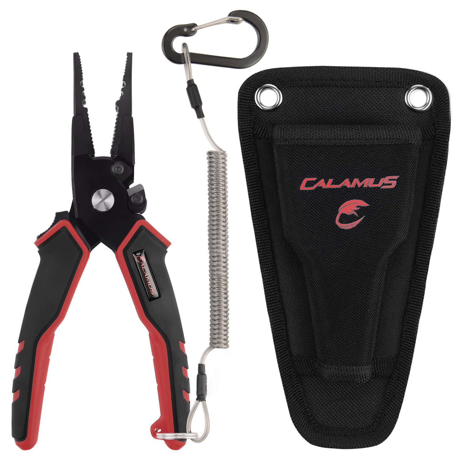 Calamus Fishing Pliers, Lightweight Aluminum Fishing Tools with Vanadium  Cutters and Rubber Handles, Ultimate Saltwater Resistant