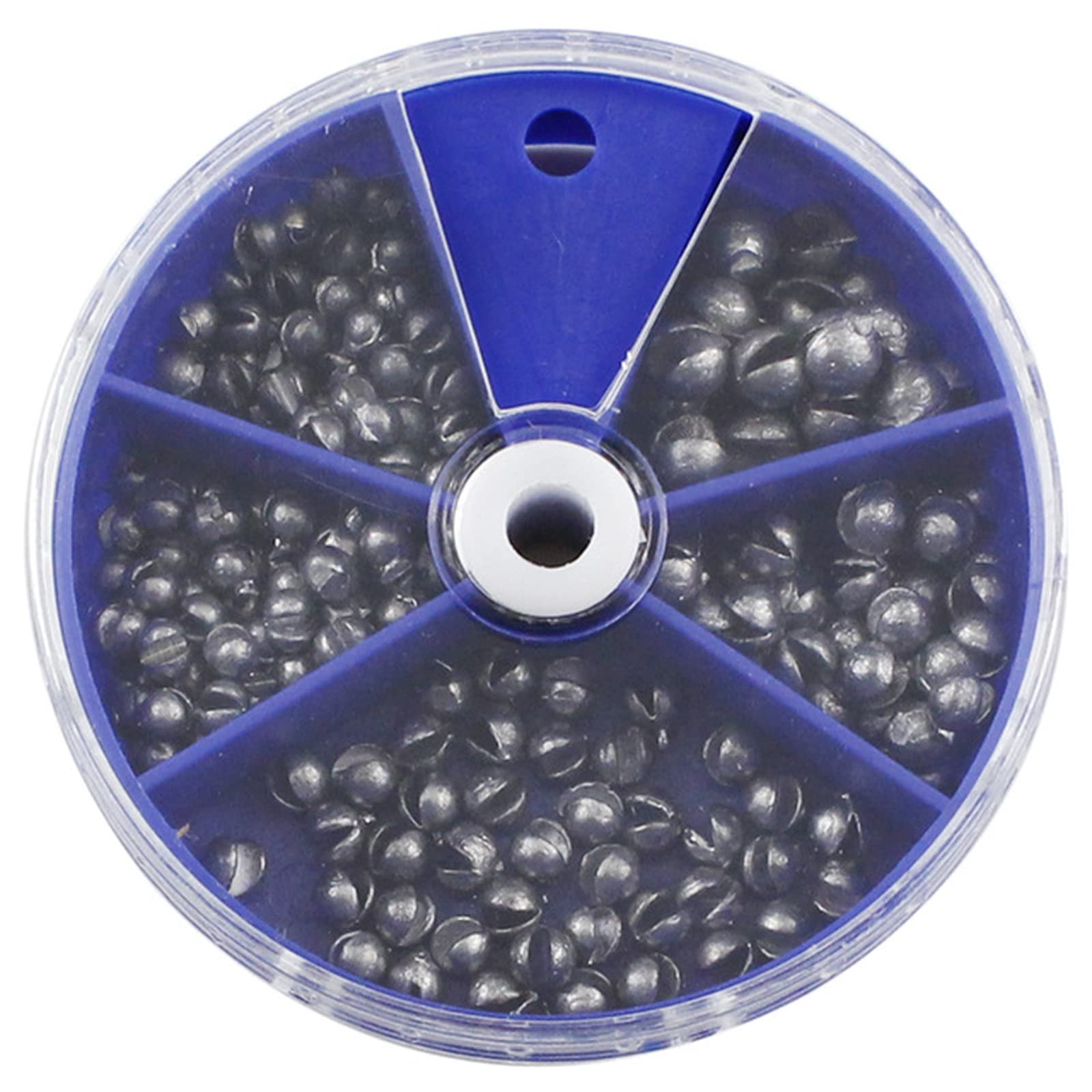 Split Shot Fishing Weights Sinkers 205Pcs 5 Sizes Weights  0.2/0.3/0.4/0.6/0.8g Round Fishing Line Sinker Removable Egg Lead Assortment