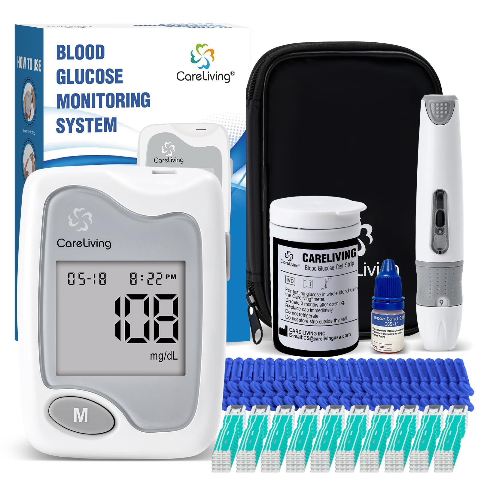 Blood Glucose Meter Kit - One Drop Diabetes Management