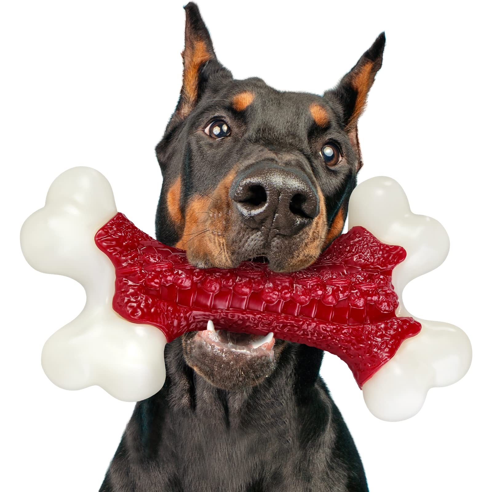 Tough Dog Toys, Dog Toys for Aggressive Chewers Large Breed, Kseroo  Aggressive Chew Toys for Large