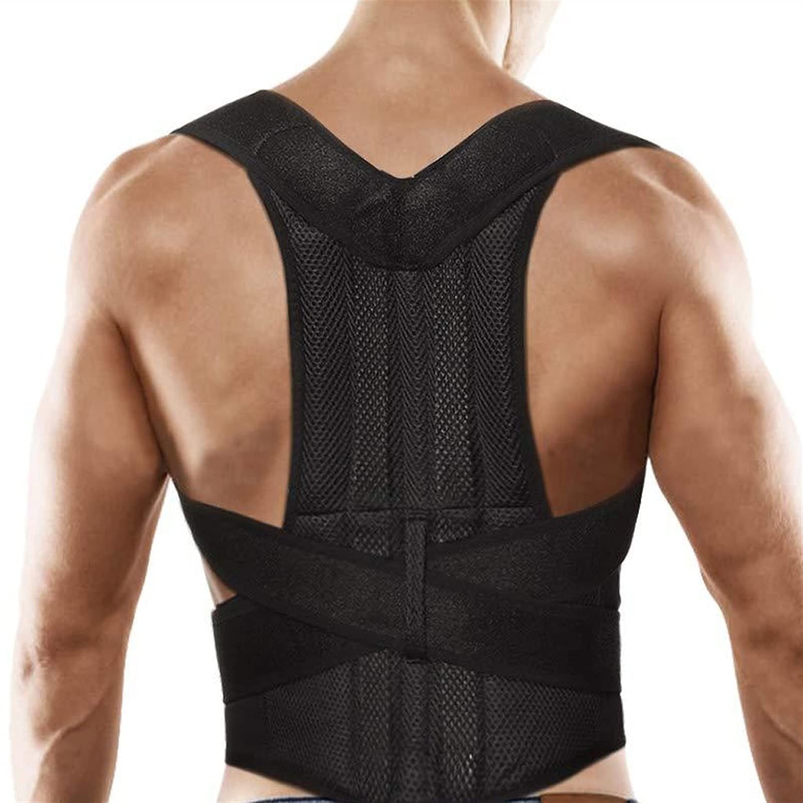 Posture Corrector Men's Lower Back Support Shirt Back Brace