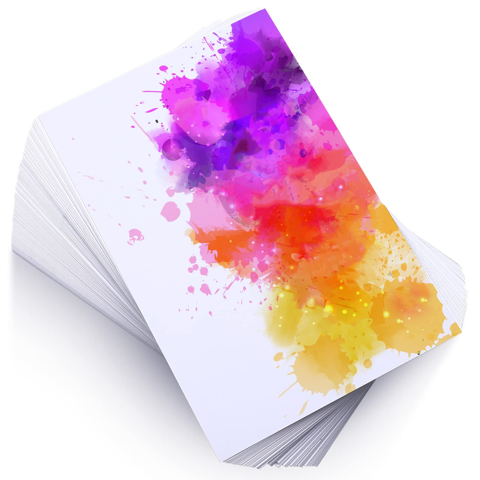 100 Sheet Blank Watercolor Paper 140lb Heavyweight Paper Watercolor Paper  Cards Watercolor Cardstock for Watercolor Painting Invitation Thank You  Note Greeting Card Art Supply Kid Student (4 x 6 Inch)