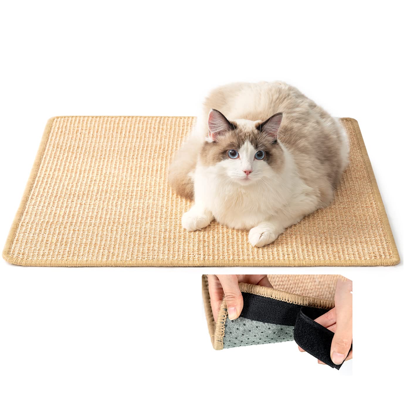 ChicWow Cat Scratcher, Cat Scratch Pad with Adhesive Hook Loop