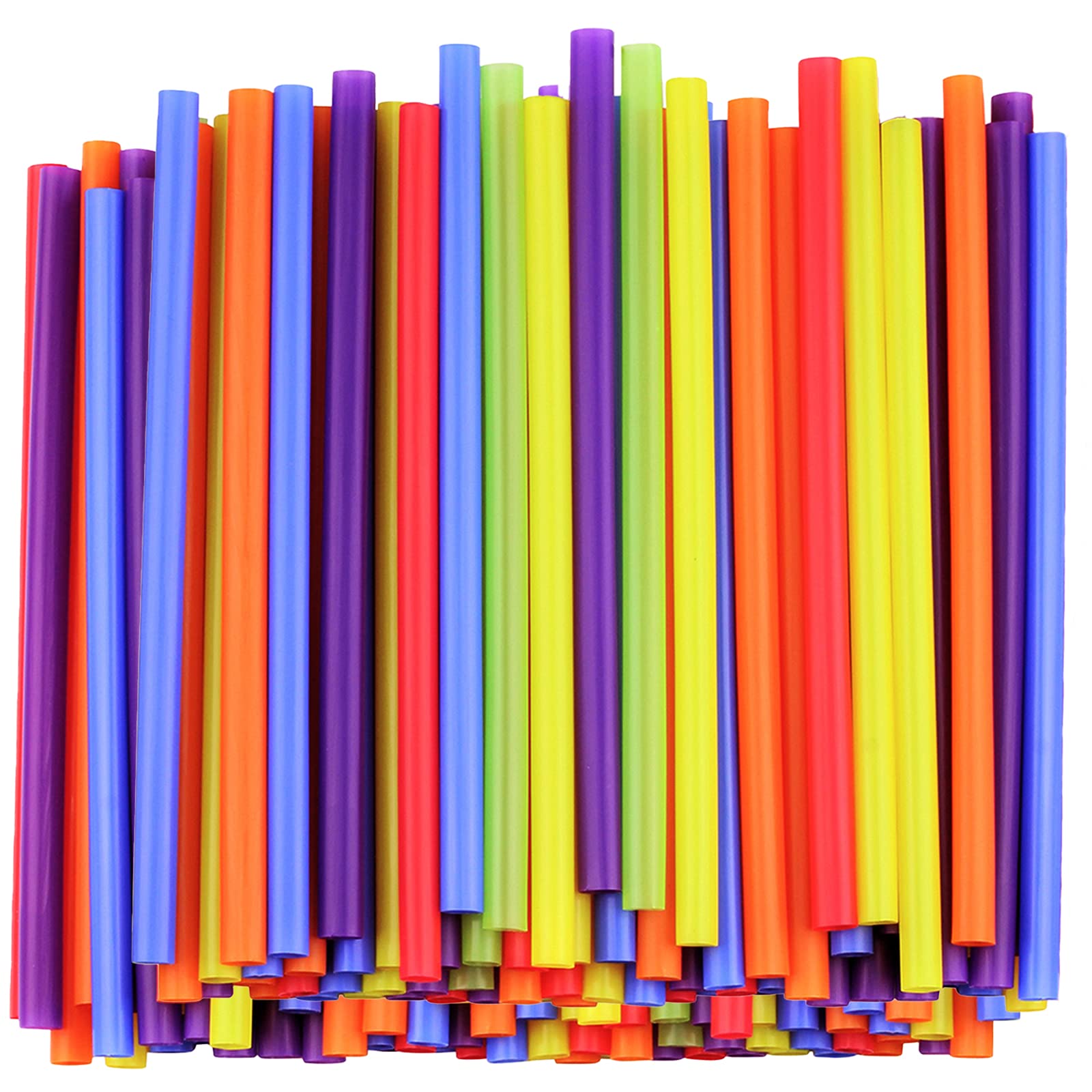 Jumbo Smoothie Straws Assorted Colors [100 Count]